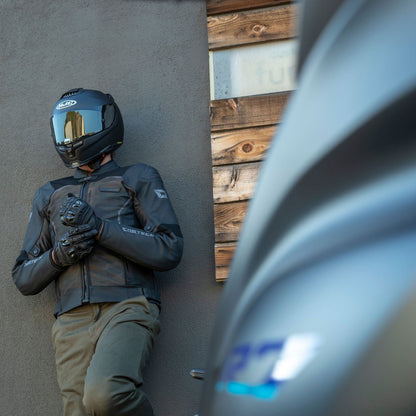 Cortech Vader Leather Jacket - Black/Camo - XL OPEN BOX [MPN: 8808-1015-07]_1858741