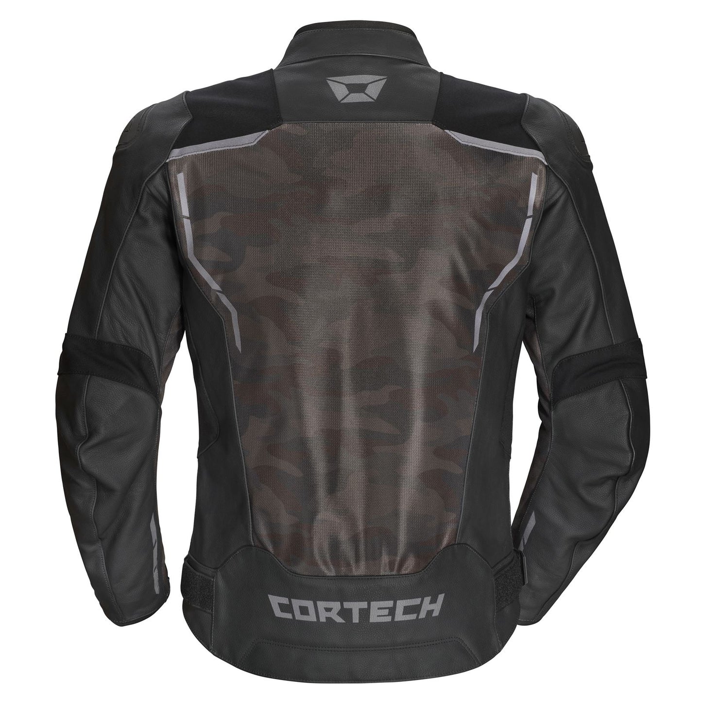Cortech Vader Leather Jacket - Black/Camo - XL OPEN BOX [MPN: 8808-1015-07]_1858738