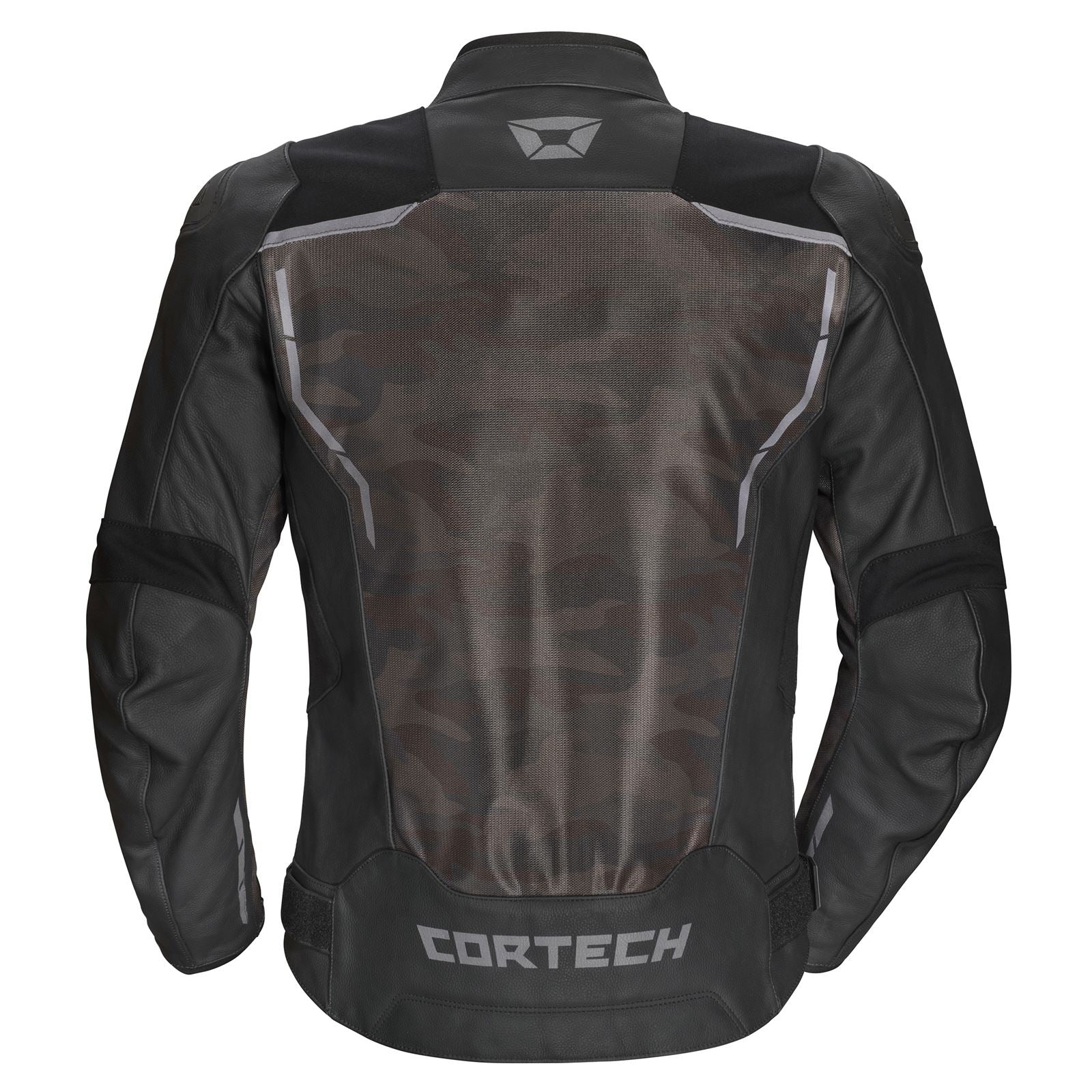 Cortech Vader Leather Jacket - Black/Camo - XL OPEN BOX [MPN: 8808-1015-07]_1858738
