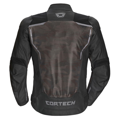 Cortech Vader Leather Jacket - Black/Camo - XL OPEN BOX [MPN: 8808-1015-07]_1858738