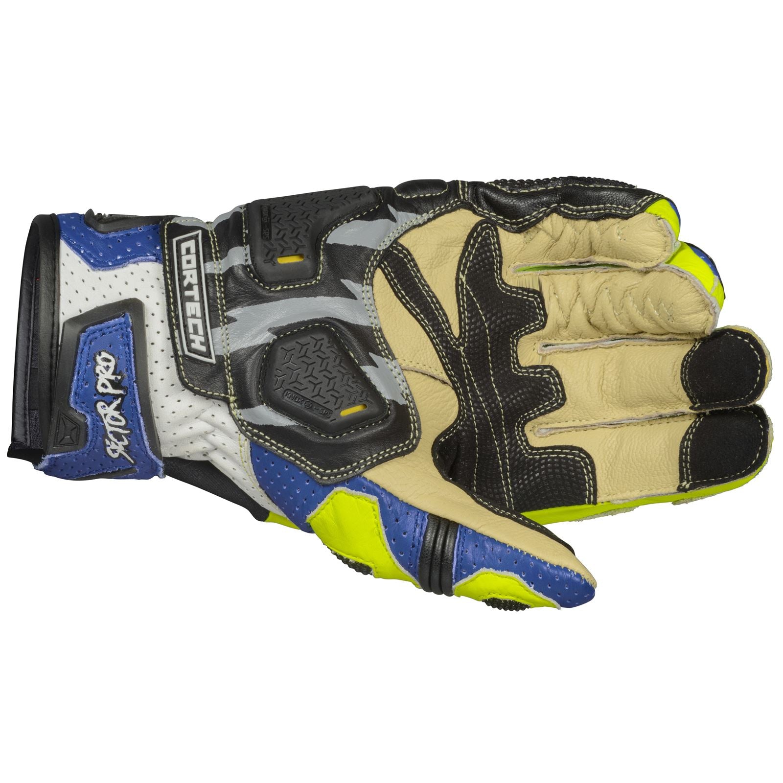 Cortech Sector Pro ST Gloves - Blue/Hi-Viz_1383585