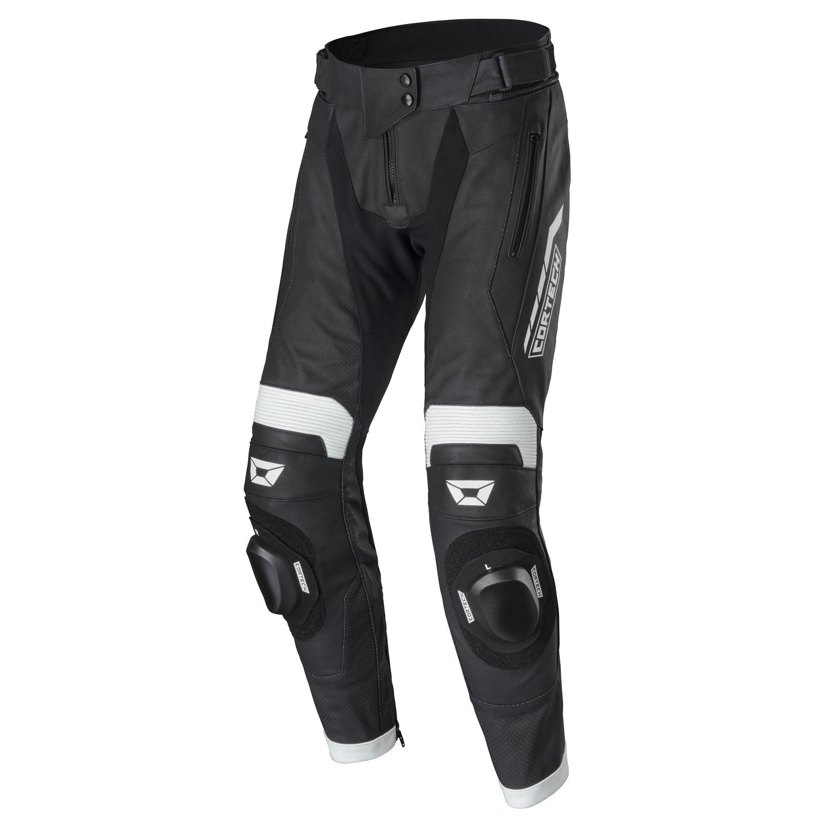 Cortech Revo Sport Women's Leather Pants - Black/White - 2XL CLOSEOUT 8910-0109-78_1487267