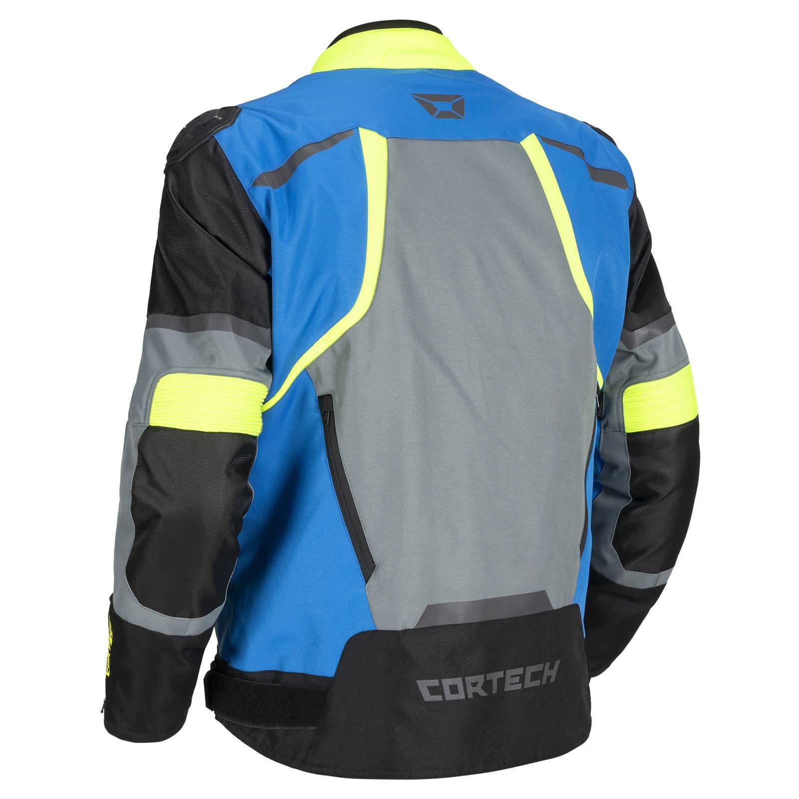 Cortech Hyper-Tec Jacket - Blue/ Hi-Viz/ Gunmetal_1381036