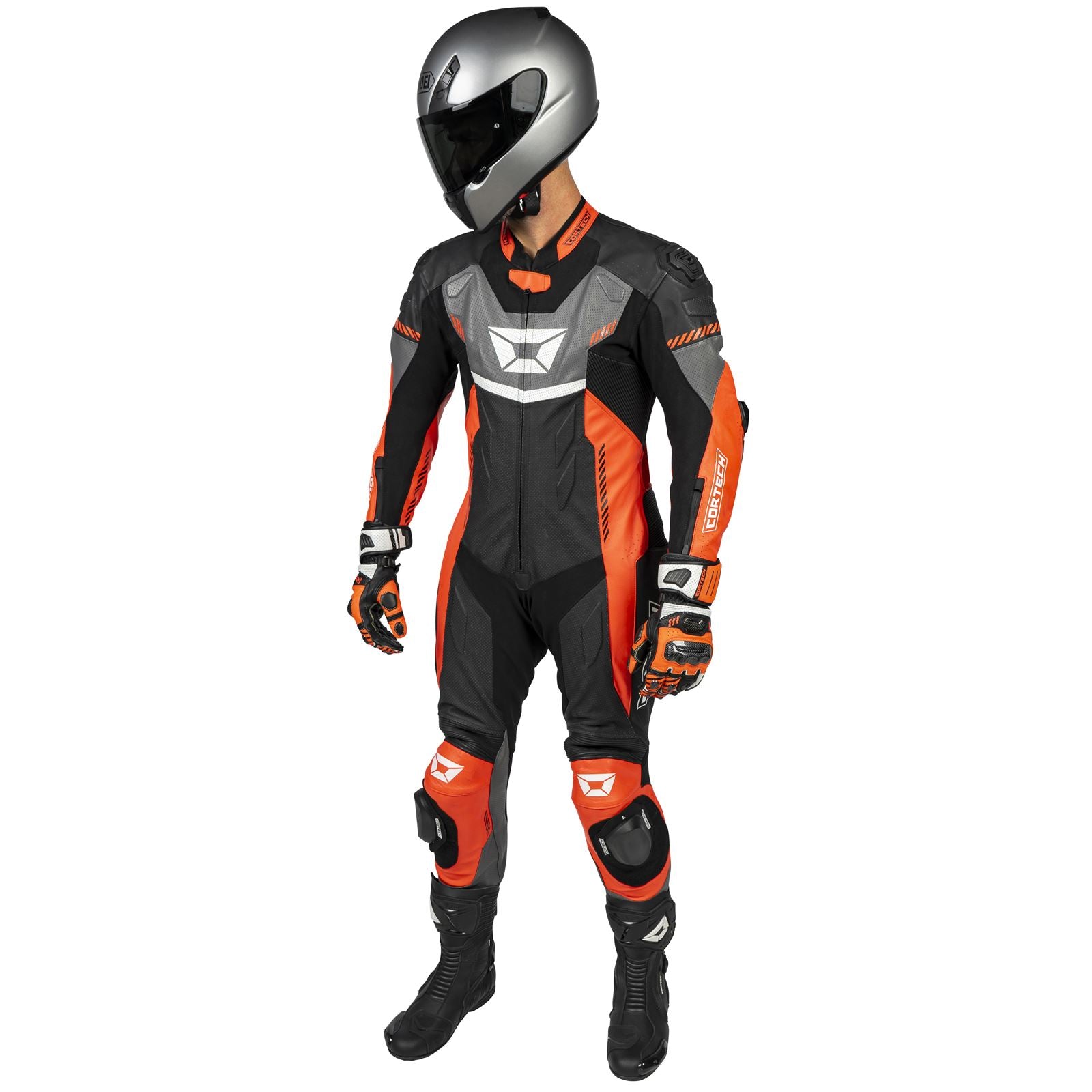 Cortech Men's Revo Sport Air 1-Piece Suit - Red/Gunmetal_1384734