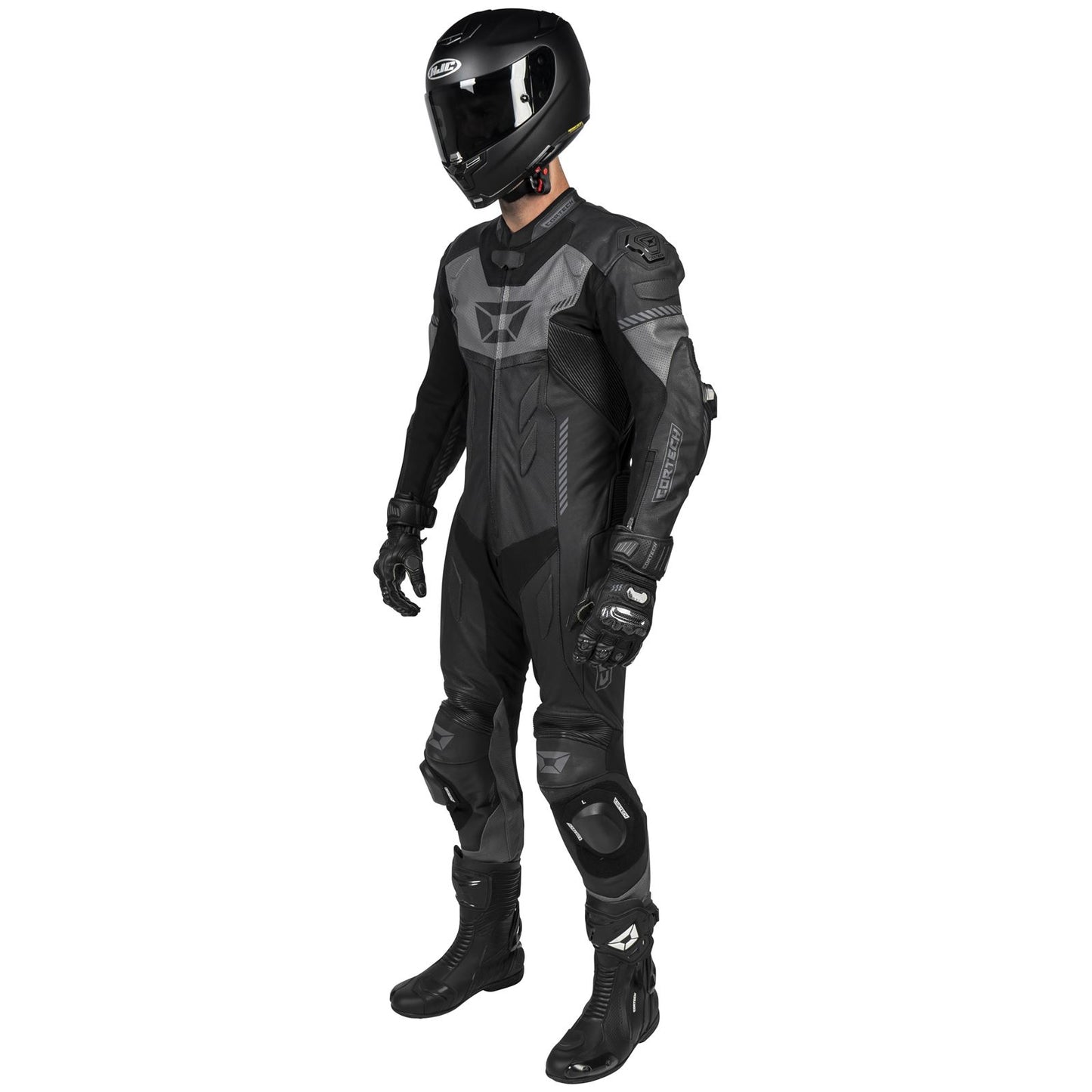 Cortech Men's Revo Sport Air 1-Piece Suit - Black/Gunmetal_1384739