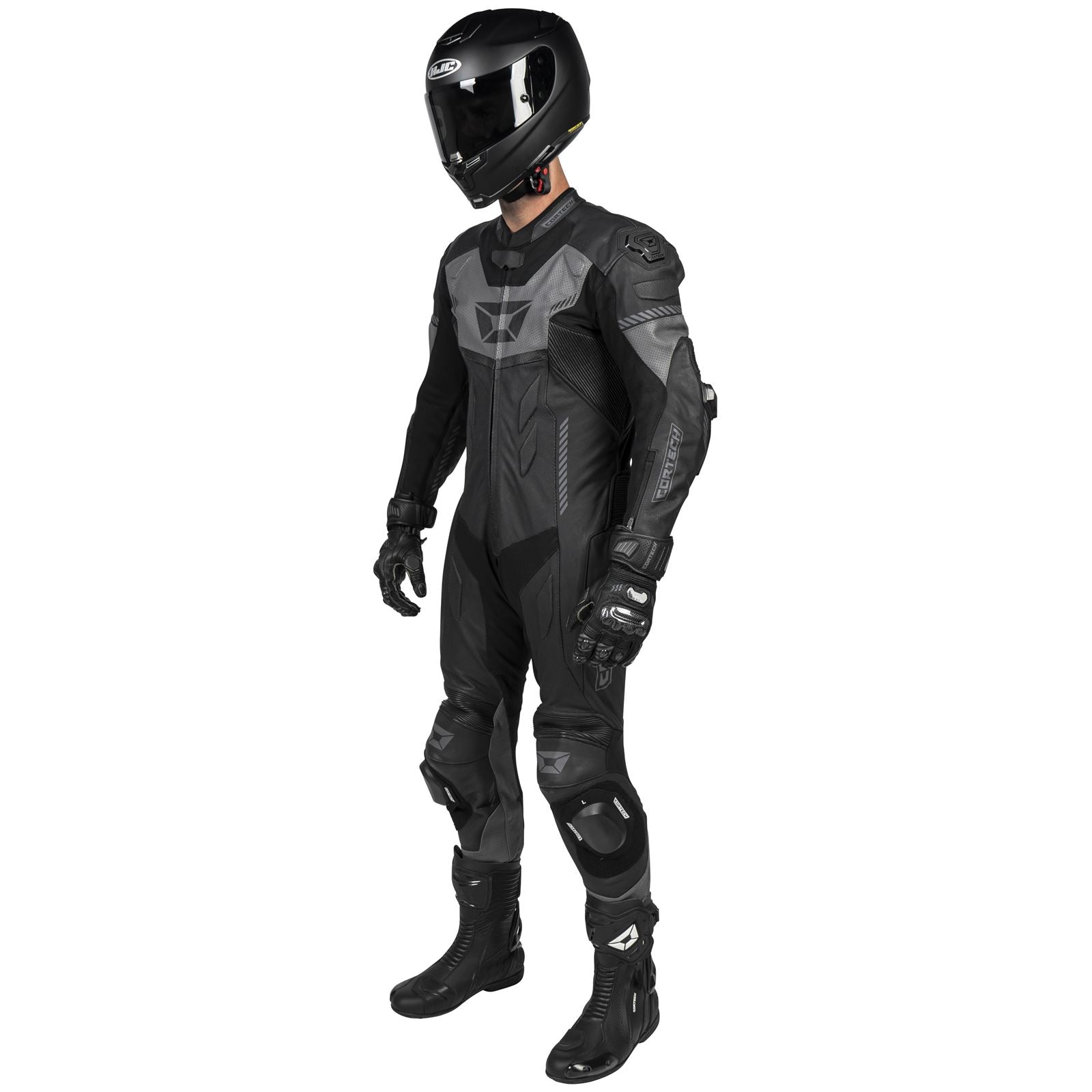 Cortech Men's Revo Sport Air 1-Piece Suit - Black/Gunmetal_1384739