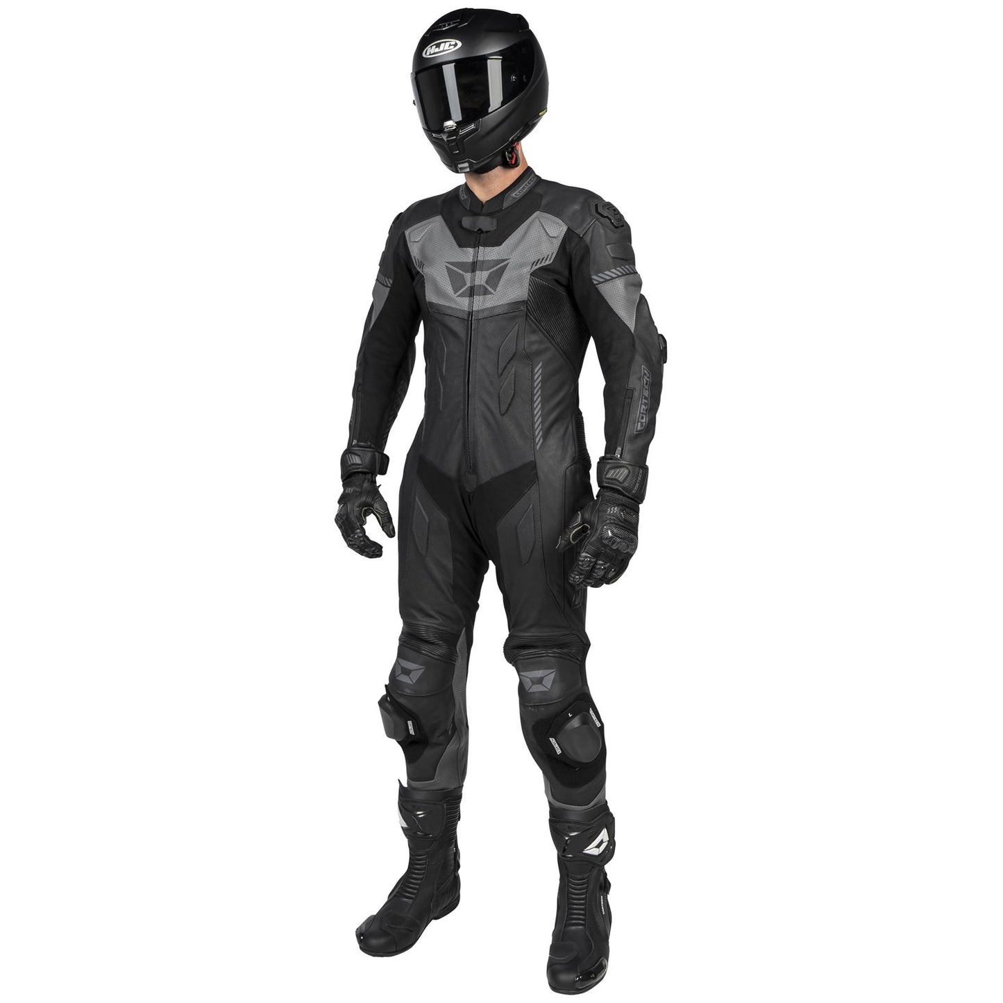 Cortech Men's Revo Sport Air 1-Piece Suit - Black/Gunmetal_1384754