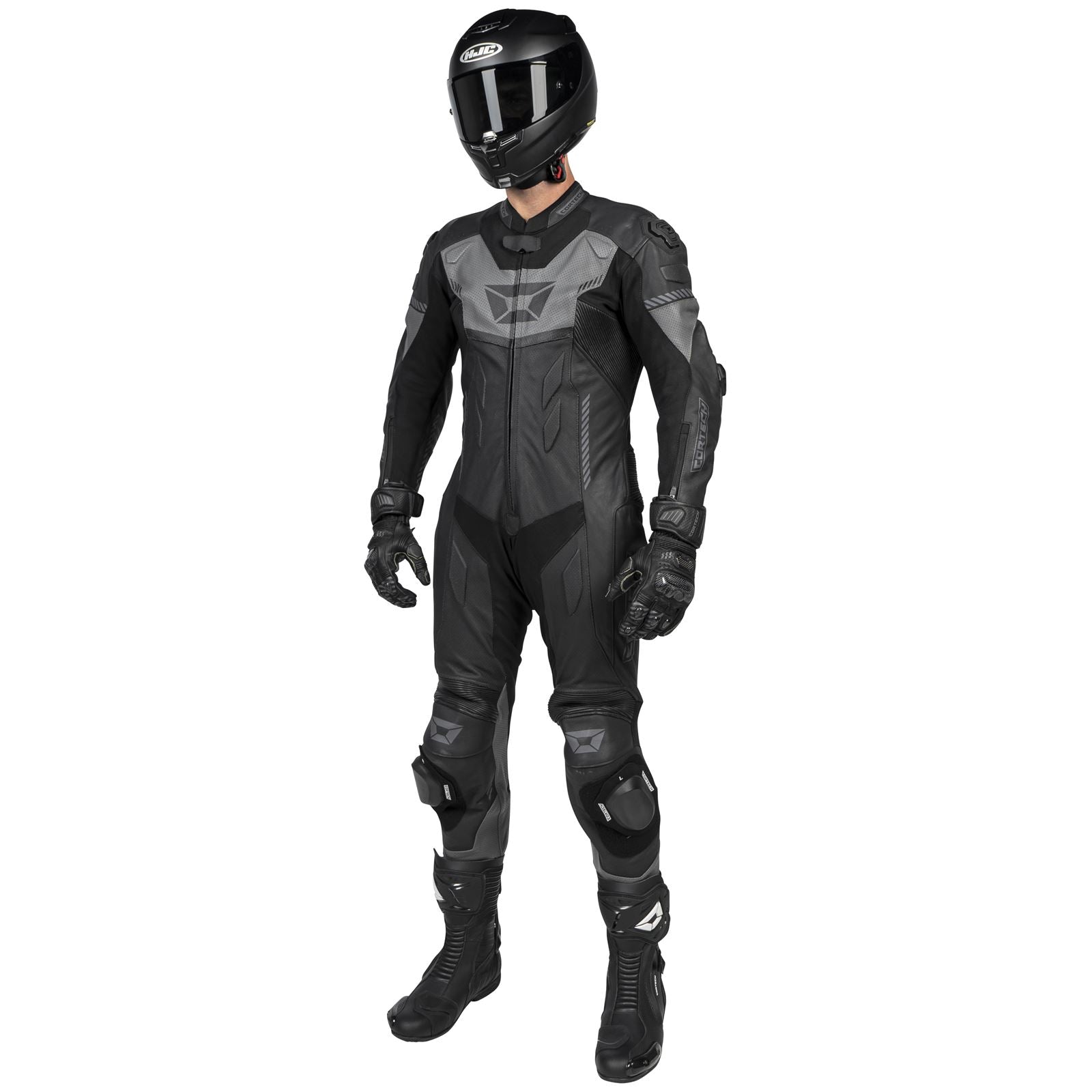 Cortech Men's Revo Sport Air 1-Piece Suit - Black/Gunmetal_1384754