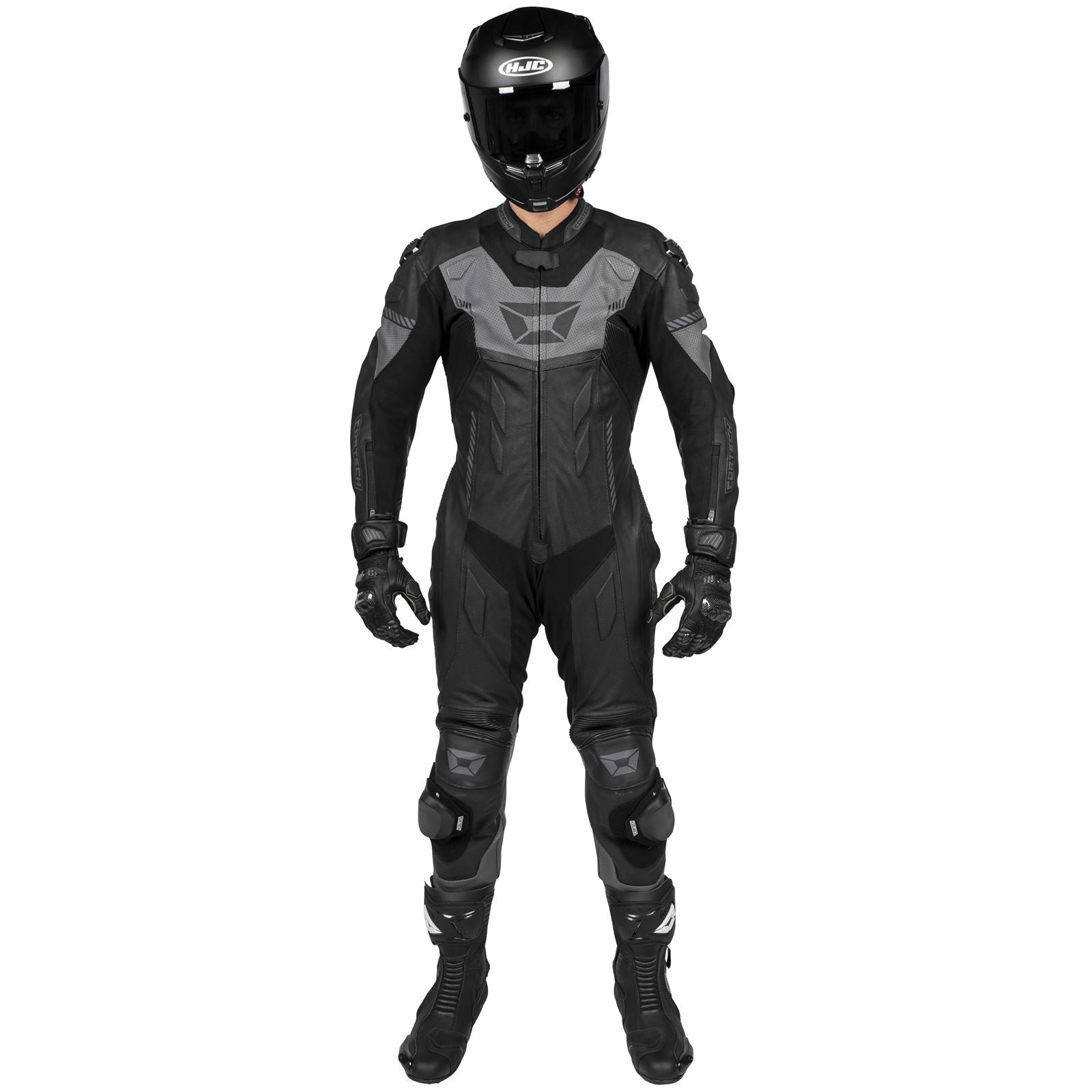 Cortech Men's Revo Sport Air 1-Piece Suit - Black/Gunmetal_1384753