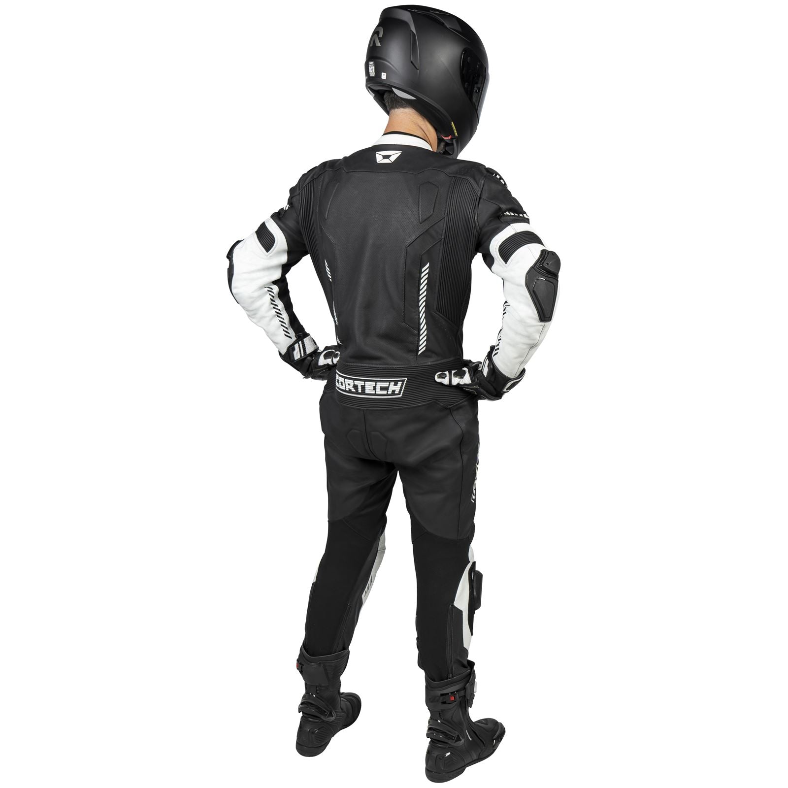 Cortech Men's Revo Sport Air 1-Piece Suit - Black/White_1384794