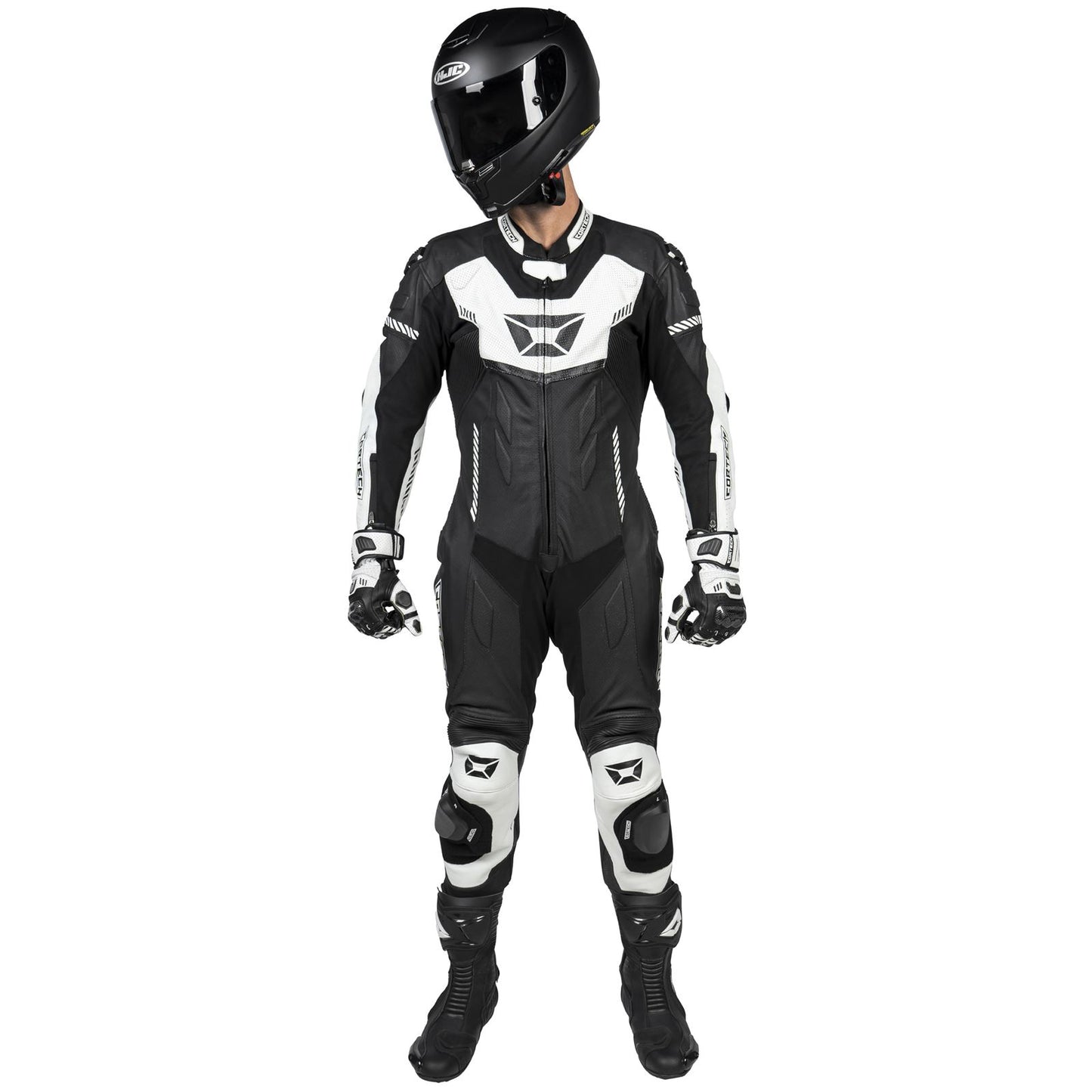 Cortech Men's Revo Sport Air 1-Piece Suit - Black/White_1384772