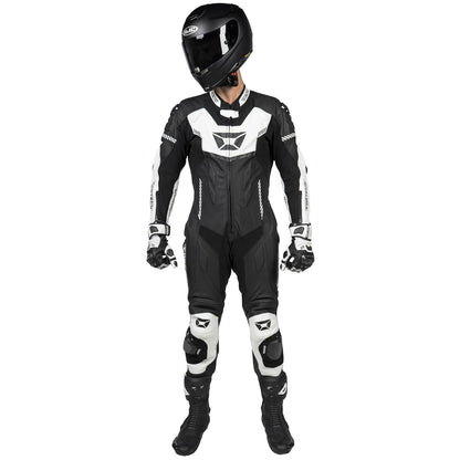 Cortech Men's Revo Sport Air 1-Piece Suit - Black/White_1384772