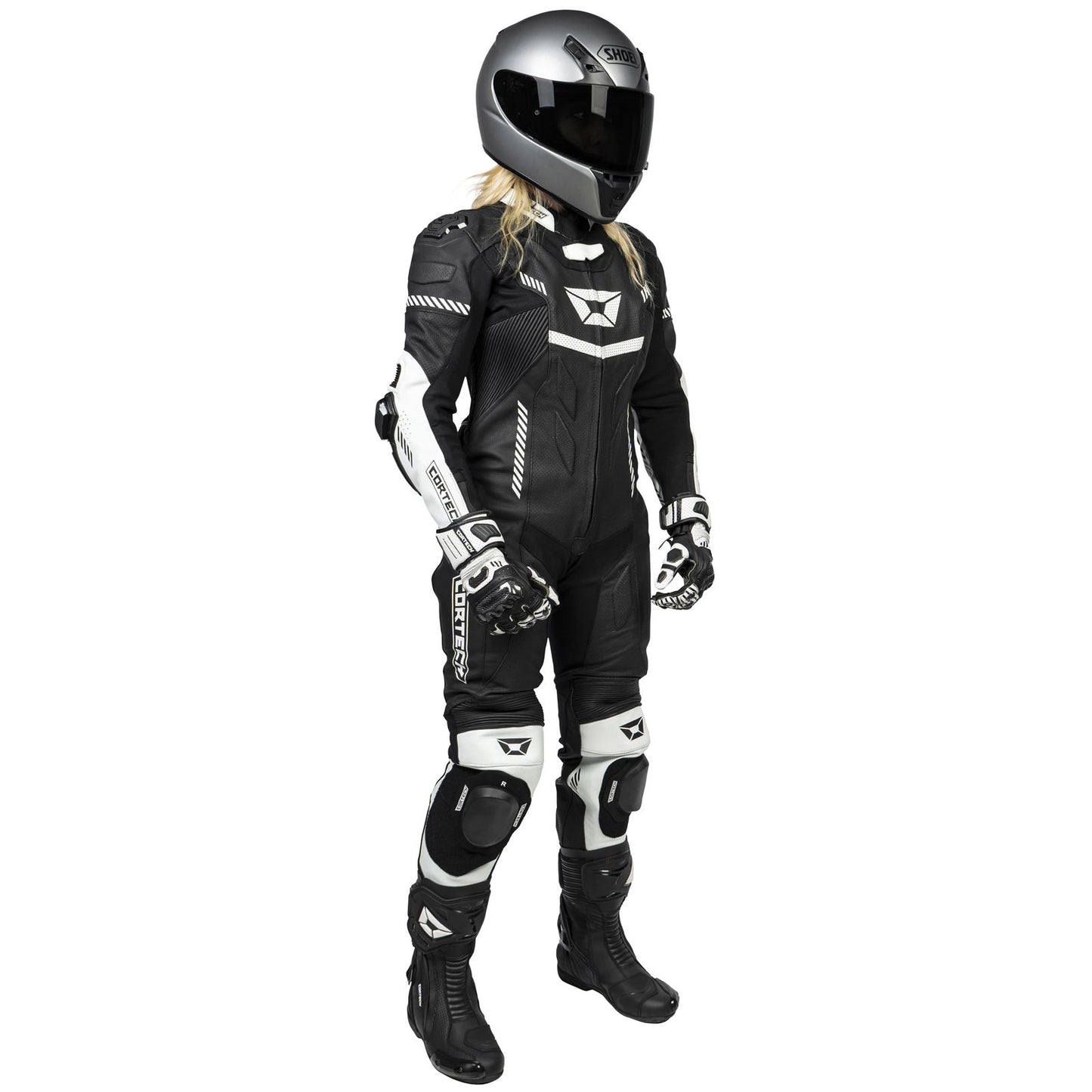 Cortech Women's Revo Sport Air 1-Piece Suit - Black/White_1384846