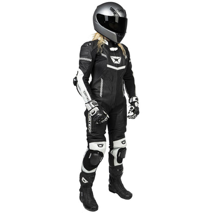 Cortech Women's Revo Sport Air 1-Piece Suit - Black/White_1384846