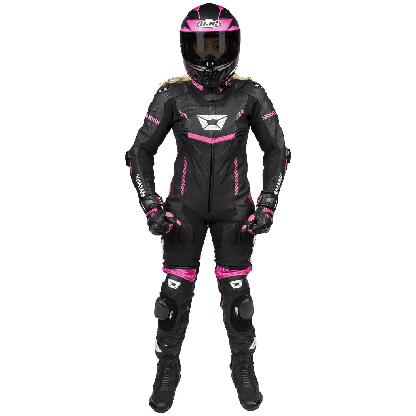 Cortech Women's Revo Sport Air 1-Piece Suit - Black/Pink_1384825
