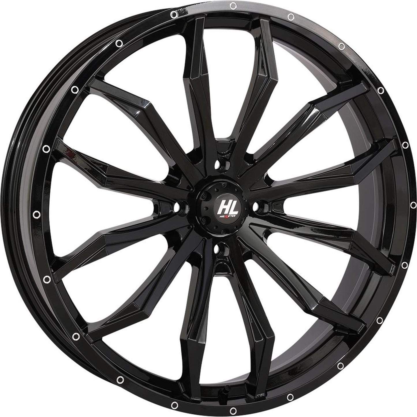 High Lifter HL21 Wheel - Front/Rear - Gloss Black - 24x7 - 4/156 - 4+3 (+10 mm) [MPN: OL2-32514]_1772080