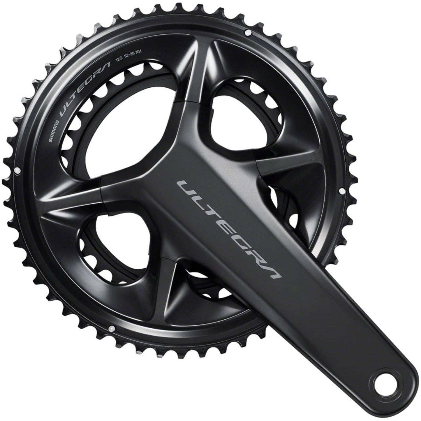 Shimano Ultegra FC-R8100 Crankset - 172.5mm, 12-Speed, 52/36t, Black [MPN: IFCR8100DX26]_1337995