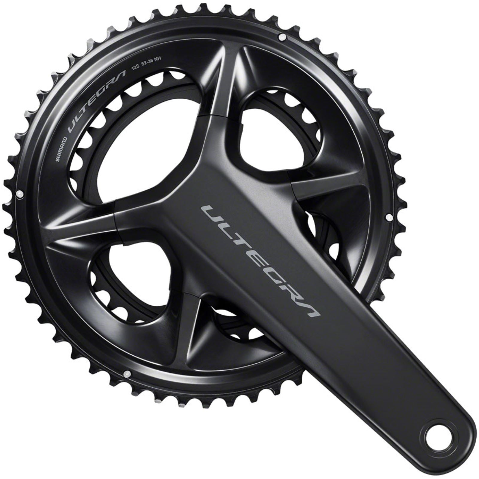 Shimano Ultegra FC-R8100 Crankset - 172.5mm, 12-Speed, 52/36t, Black [MPN: IFCR8100DX26]_1337995