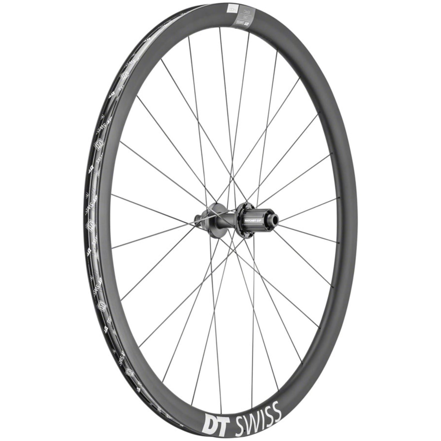 DT Swiss ERC 1400 DiCut 35 Rear Wheel - 700c, 12 x 142mm, Black [MPN: WERC140NIDICA18235]_1338767