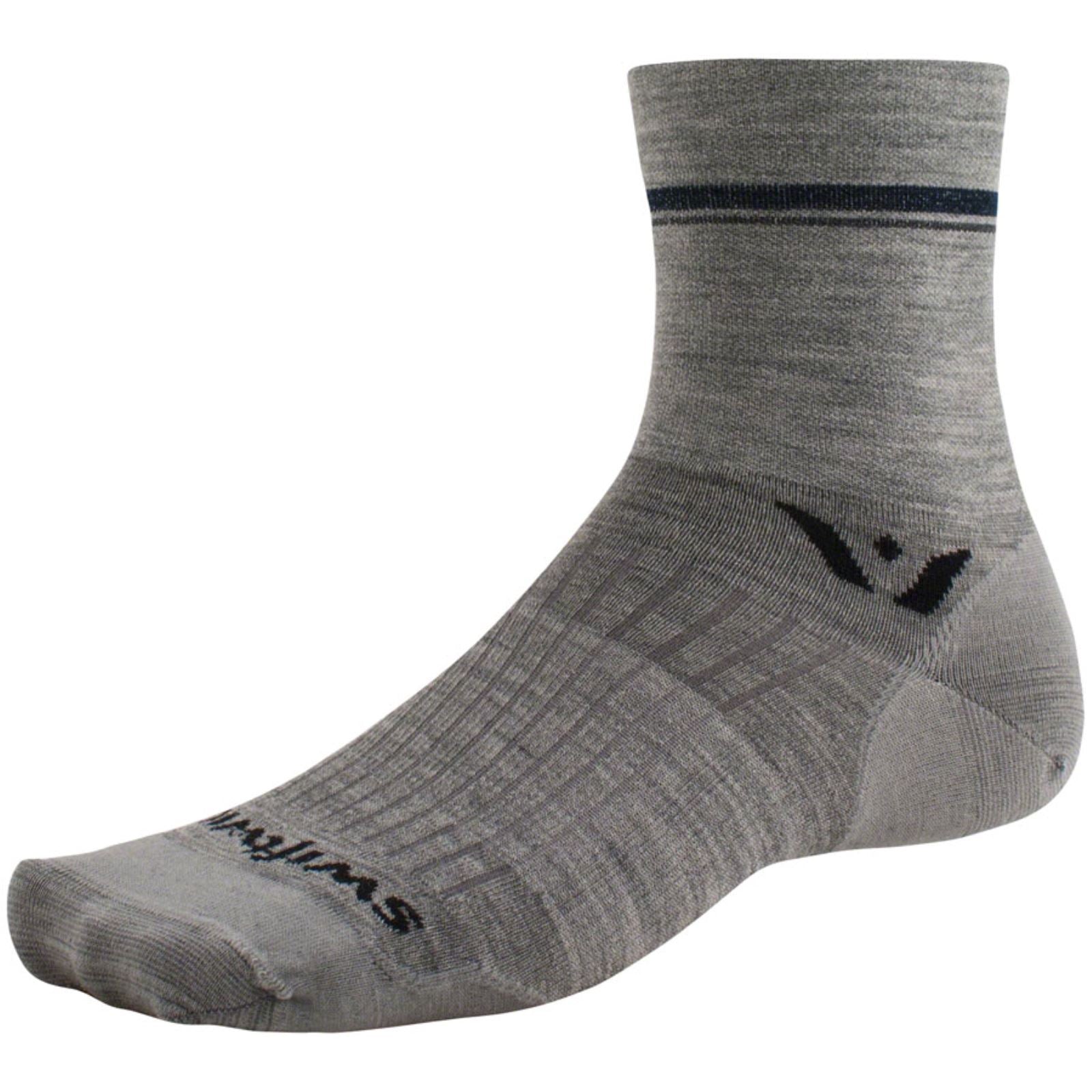 Swiftwick Pursuit Four Ultralight Socks - 4 inch, Retro Stripe Heather_1339210