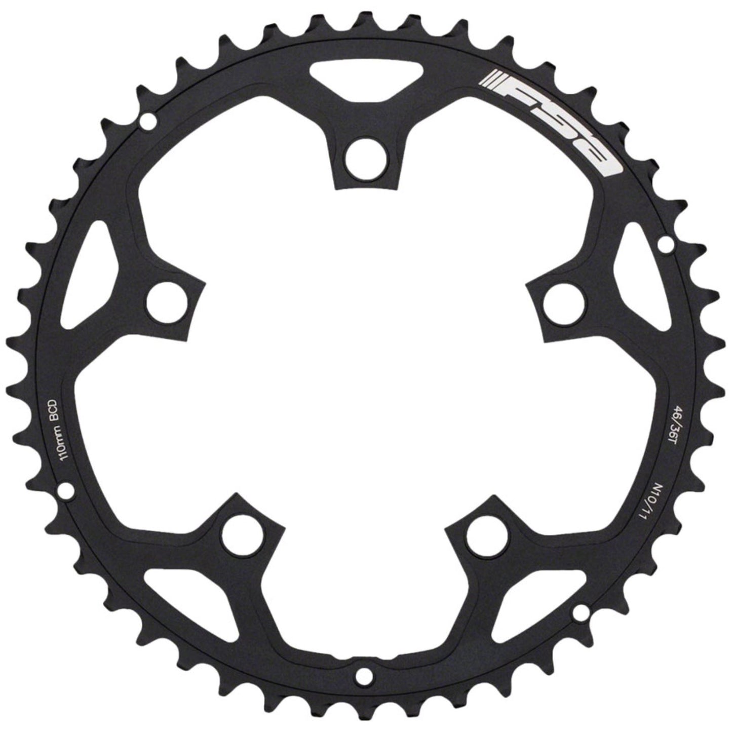 Full Speed Ahead Tempo Pro Road Chainring - 46t, Black [MPN: 370-0072012050]_1340883