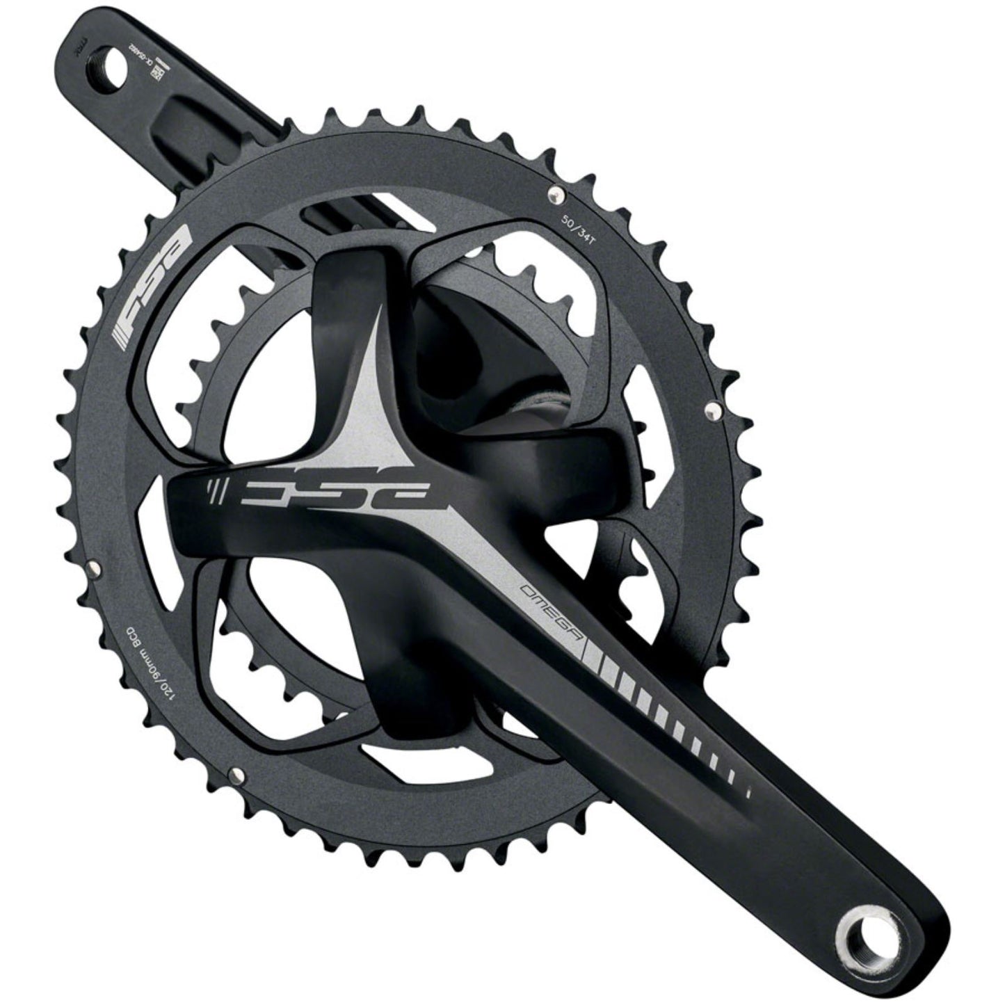 Full Speed Ahead Omega AGX Crankset - 175mm, 10/11-Speed, 30/46T - Black [MPN: 336-0330BJ5260]_1340918