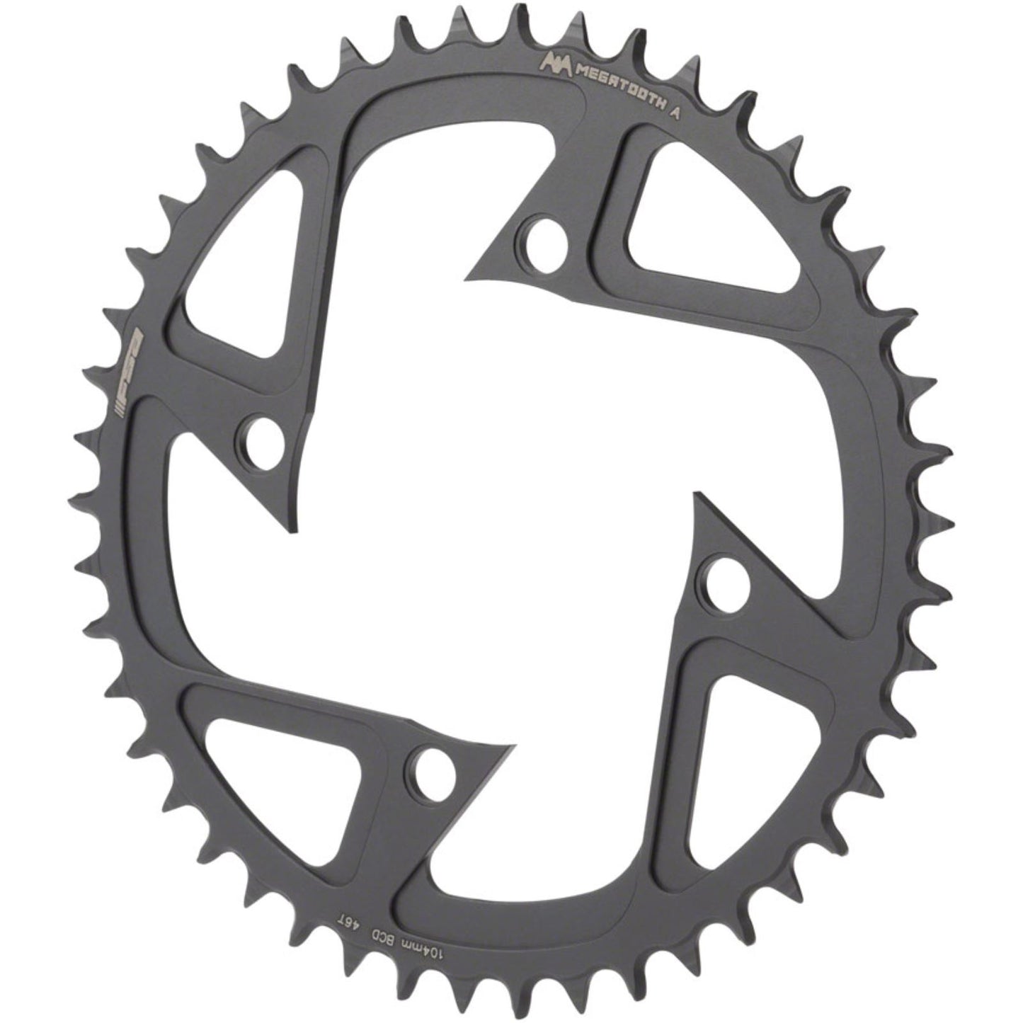 Full Speed Ahead Ebike MegaTooth Chainring For Bosch Gen 4 - 46T, Aluminum, Black [MPN: 38000409012050]_1341222
