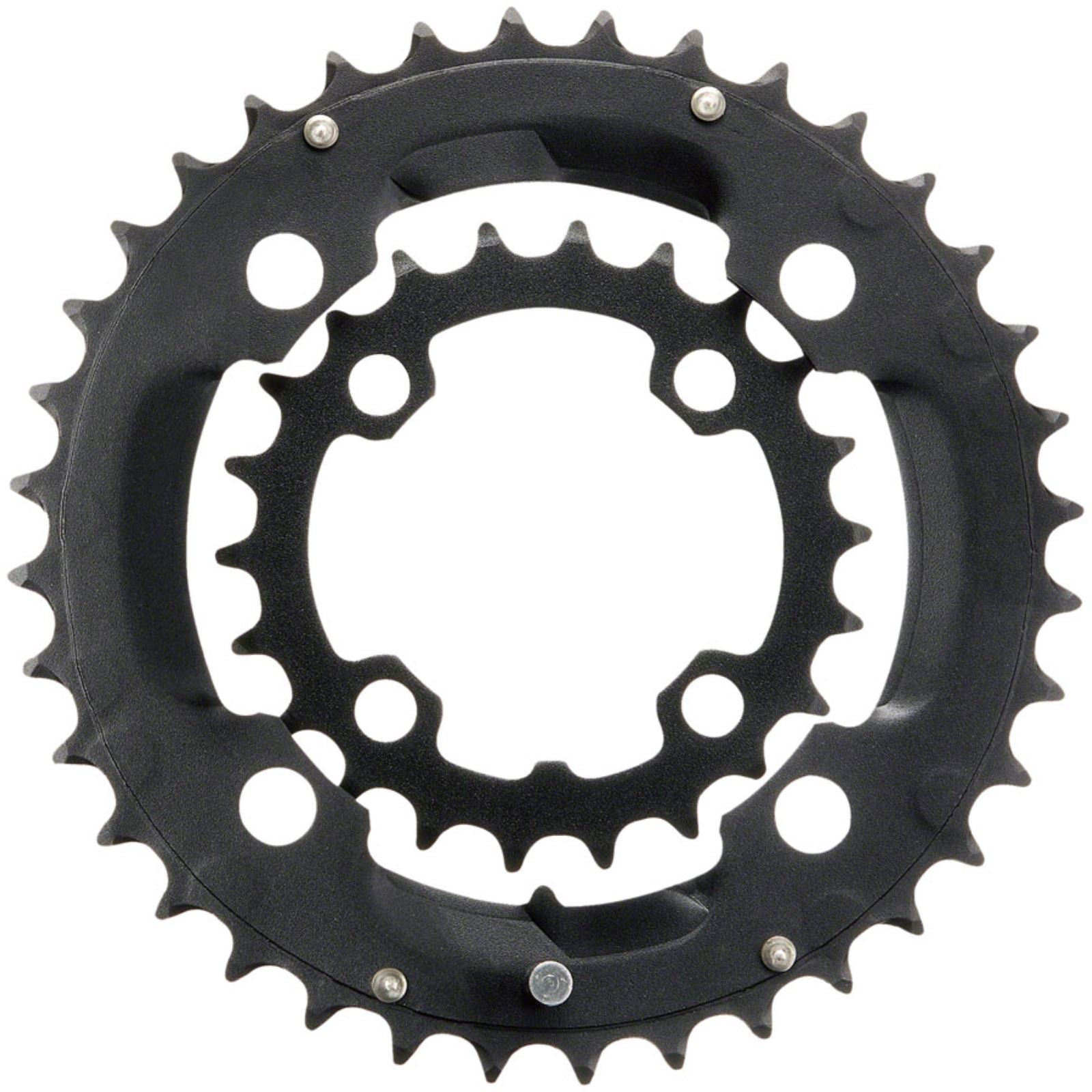 Samox 231AS Chainring Set - 36/22t, 104/64 BCD, Aluminum Outer Ring/Steel Black [MPN: 231AS]_1341276