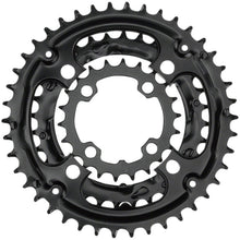 Samox 310ASS Chainring Set - 40/30/22t, 96/64 BCD, Aluminum Outer Ring, Black [MPN: 310ASS]_1341277