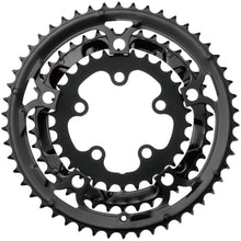 Samox 323ASS Chainring Set - 50/39/30t, 130/74 BCD, Aluminum Outer Ring, Black [MPN: 323ASS]_1341339