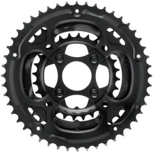 Samox 338ASS Chainring Set - 48/36/28t, 104/64 BCD, Aluminum Outer Ring, Black [MPN: 338ASS]_1341316