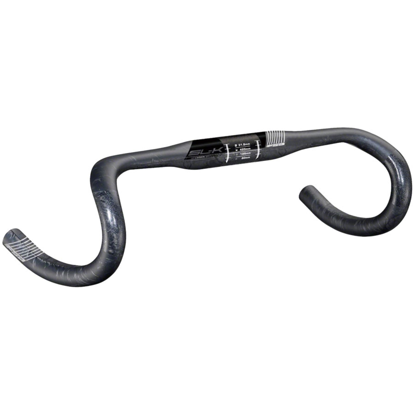 Full Speed Ahead SL-K Compact Drop Handlebar - Carbon, 31.8mm Clamp, 38cm [MPN: 185-0038035030]_1342505