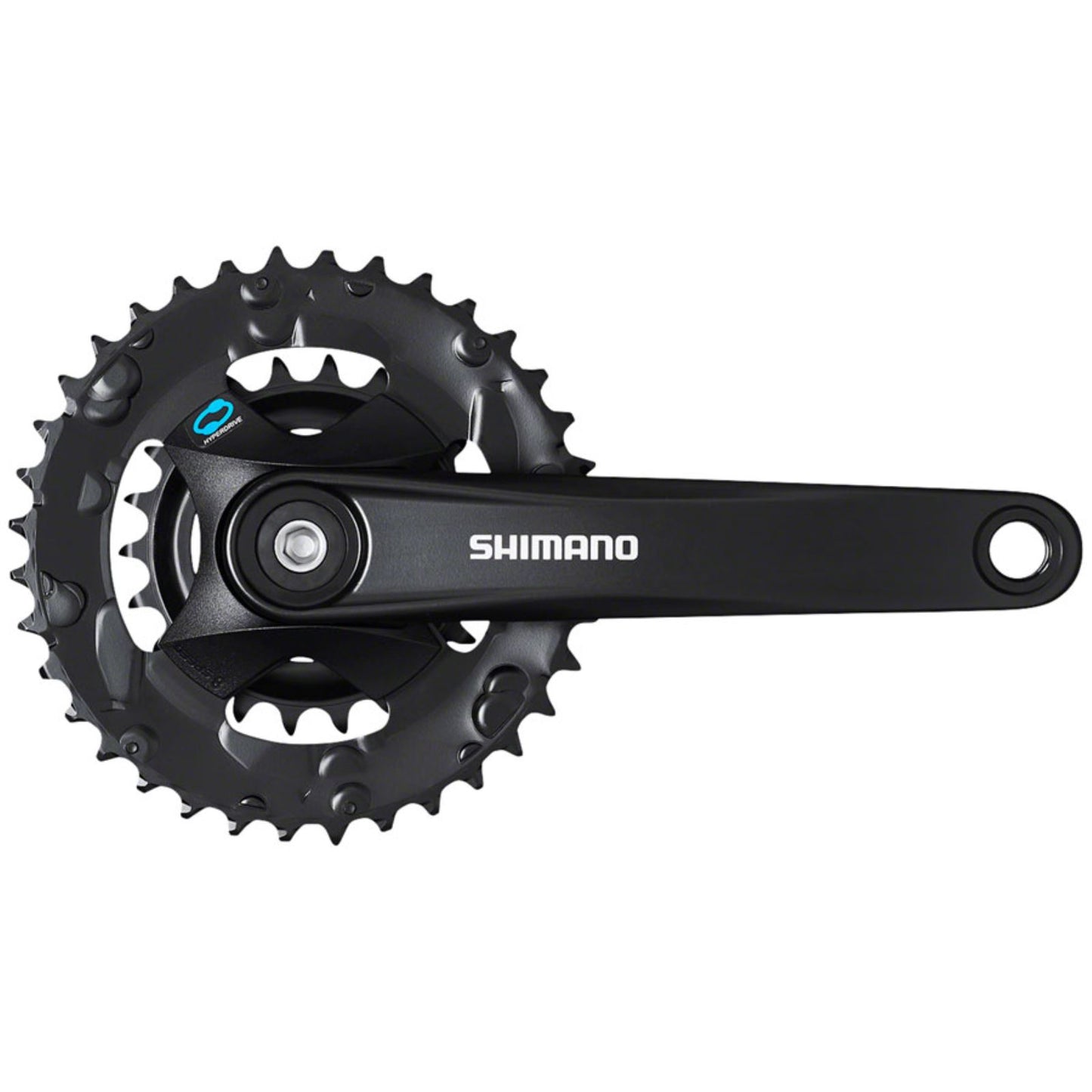 Shimano Crankset - 175mm - 7/8-Speed - Riveted - Black - FC-M315-B2  [MPN: EFCM3152E62XL]_1342696