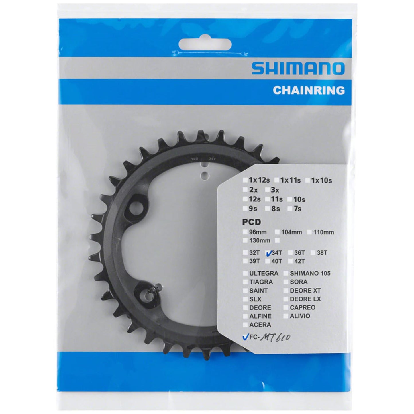 Shimano FC-MT610 Chainring - 34t [MPN: Y0K434000]_1342745
