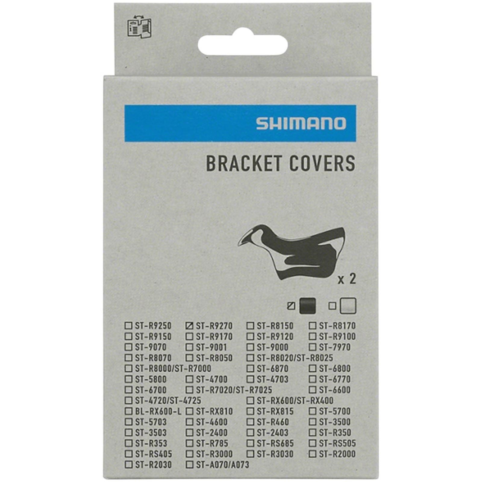 Shimano Lever Hoods - Black - Pair - Dura-Ace ST-R9270 Di2 STI  [MPN: Y0MX98010]_1342854