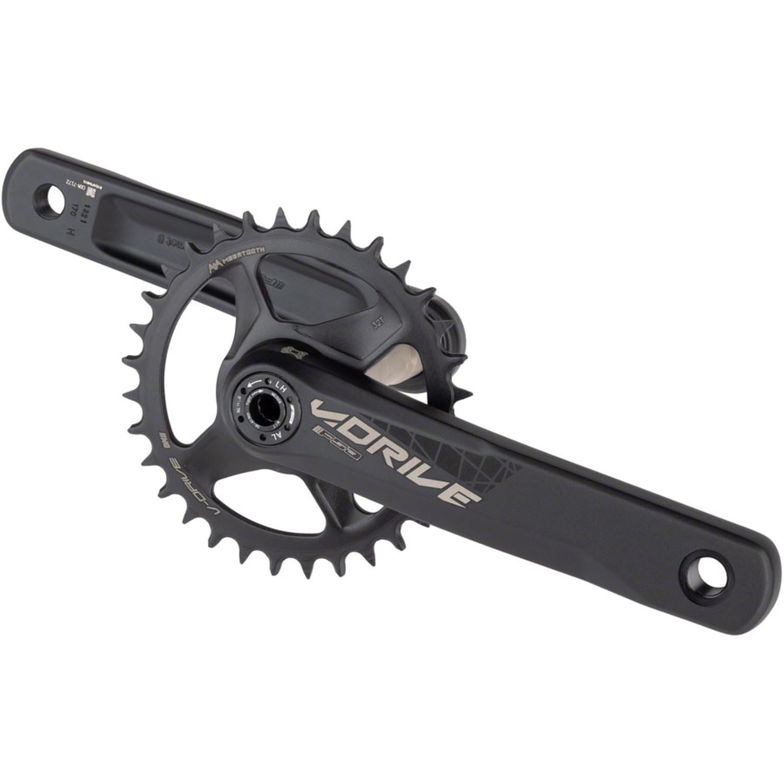 Full Speed Ahead V-Drive Modular 1x Crankset - 175mm, 11/12-Speed, 32t, Black [MPN: 313-0291435050]_1342828