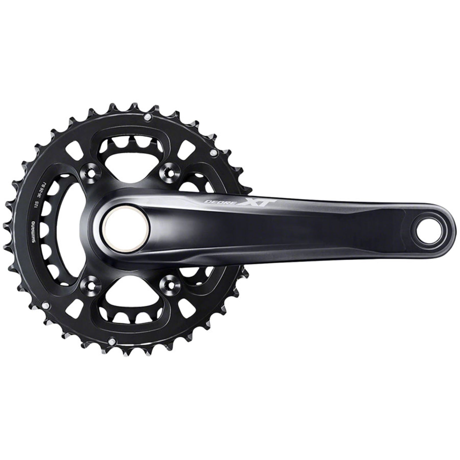 Shimano Deore XT FC-M8100-2 Crankset - 175mm, 12-Speed, 36/26t, Black [MPN: IFCM81002EX66]_1342836