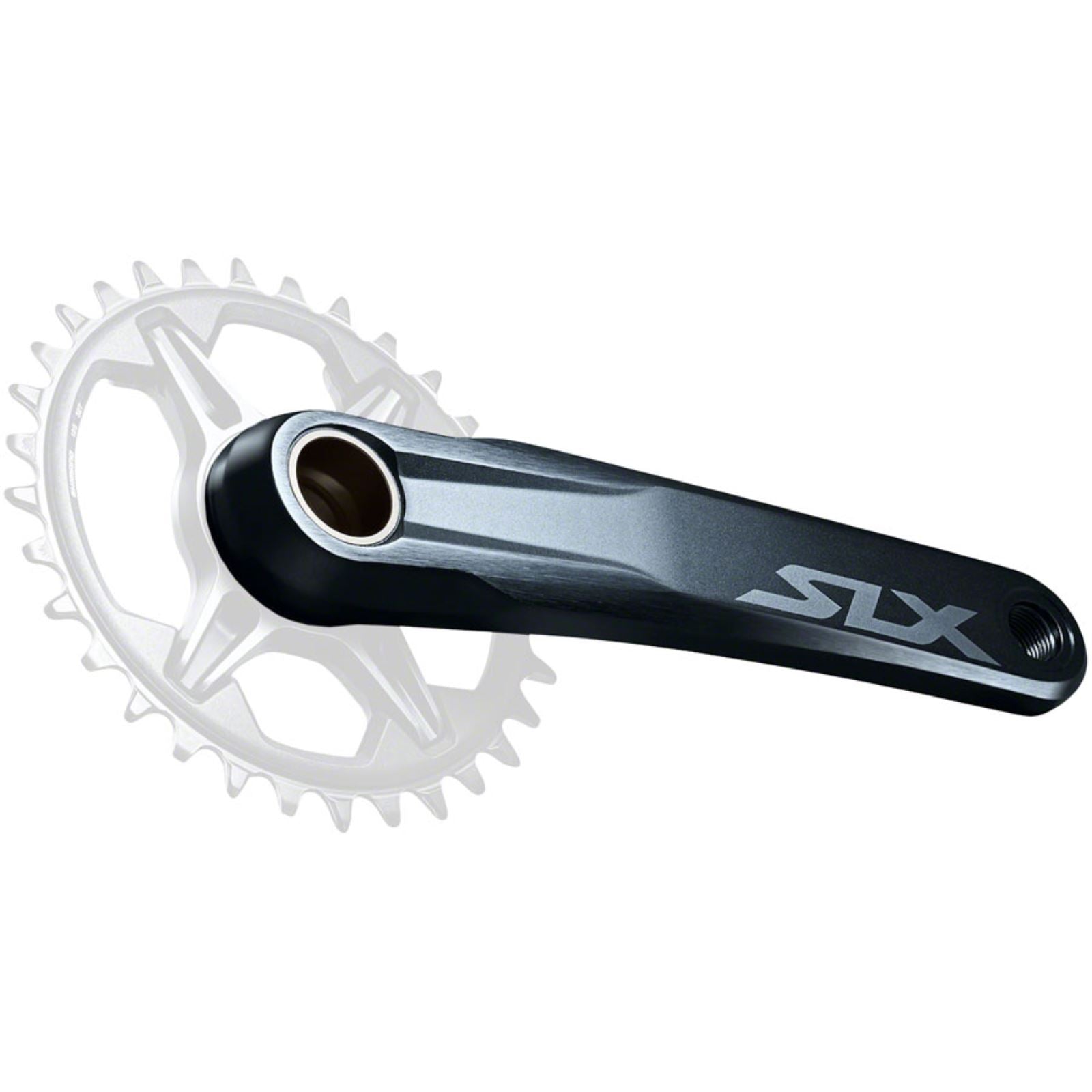 Shimano SLX FC-M7130-1 Crankset - 175mm, 12-Speed, Direct Mount, Black [MPN: IFCM71301EXXT]_1342900