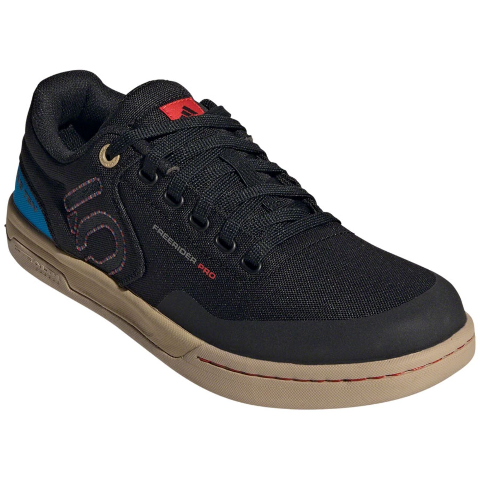 Five Ten Men's Freerider Pro Canvas Flat Shoes - Black/Carbon/Lime_1343639