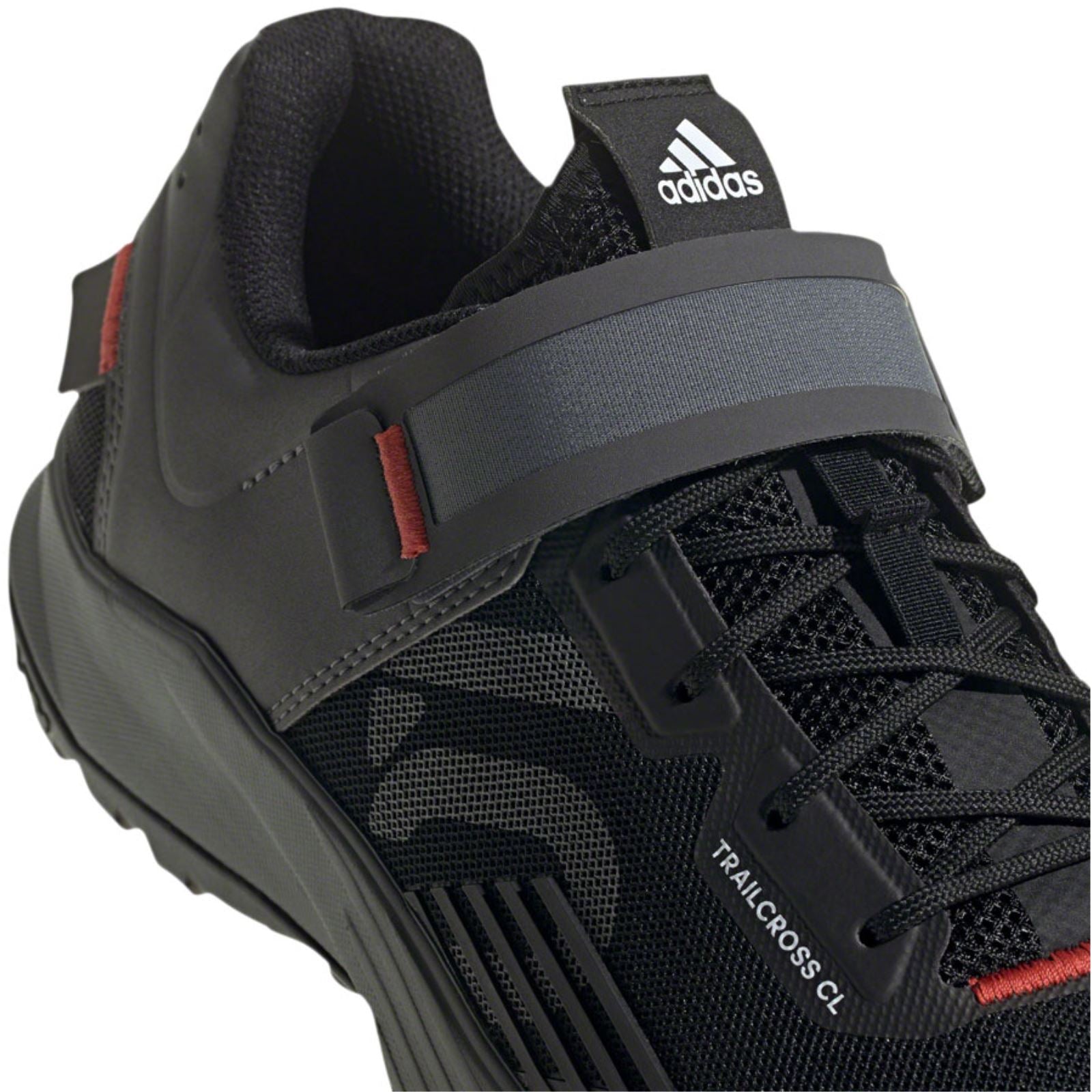 Five Ten Men's Trailcross Mountain Clipless Shoes - Black/Gray Three/Red_1343659