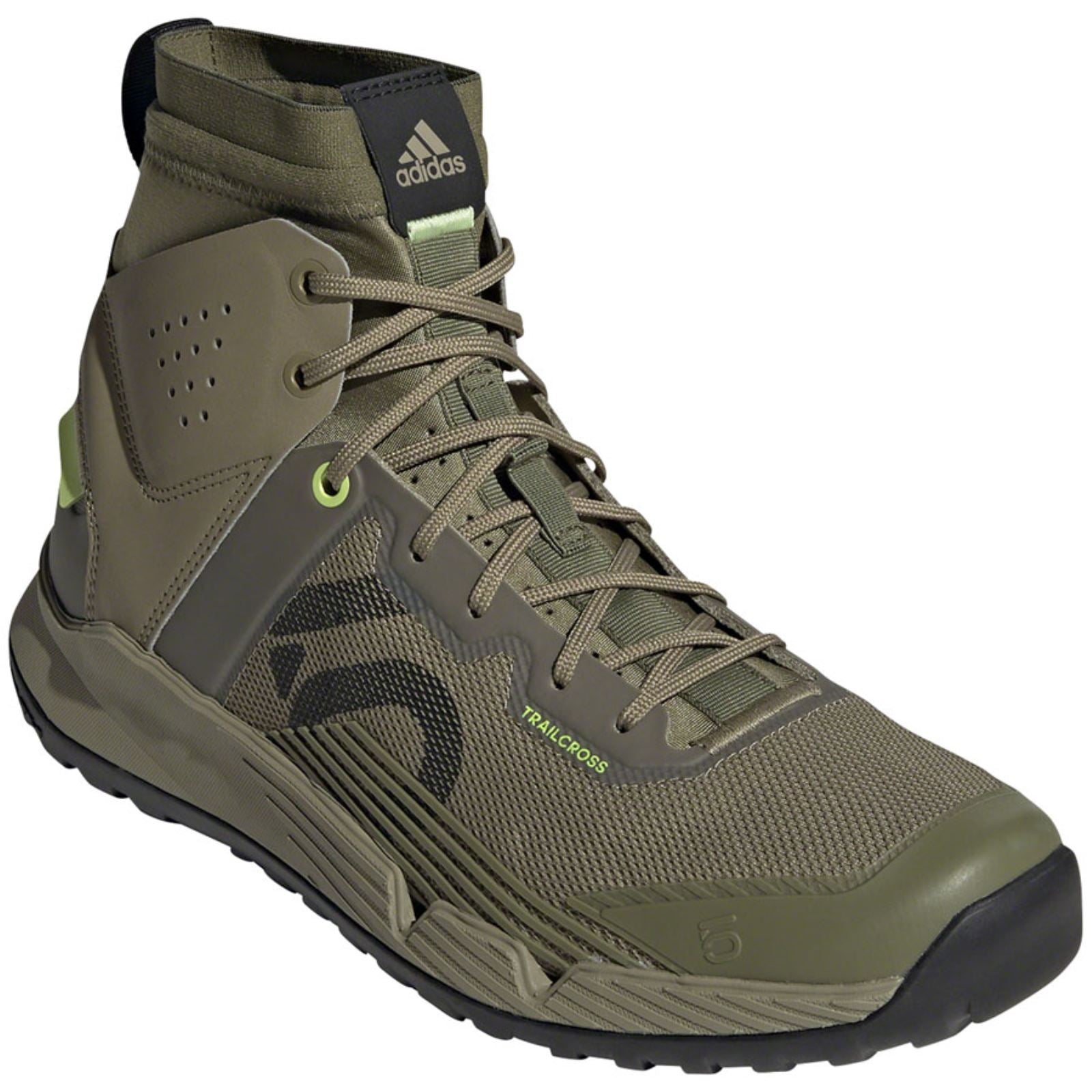 Five Ten Men's Trailcross Mid Pro Flat Shoes - Green/Black/Lime_1344520