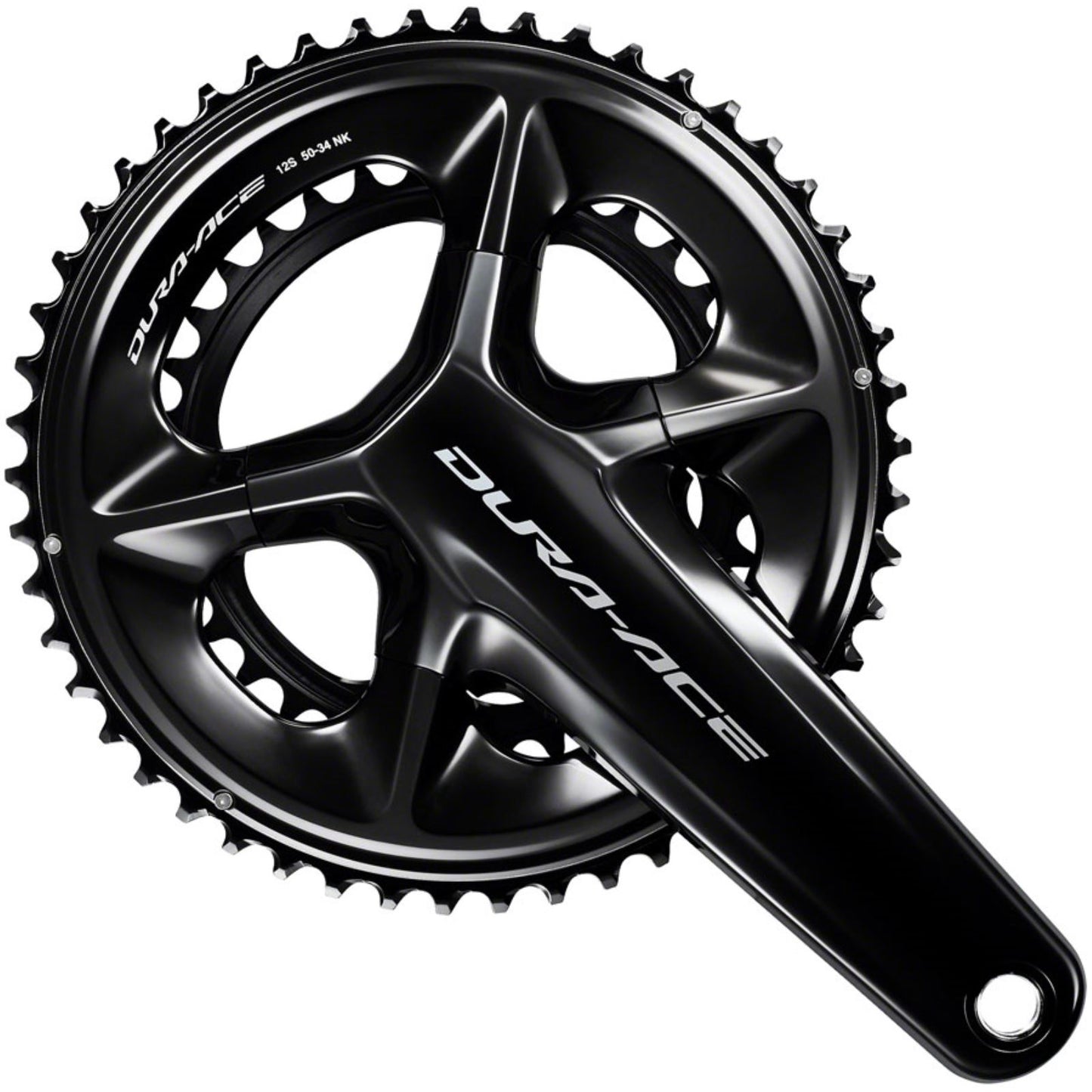 Shimano Dura-Ace FC-R9200 Crankset - 172.5mm, 12-Speed, 50/34t, Black [MPN: IFCR9200DX04]_1344725