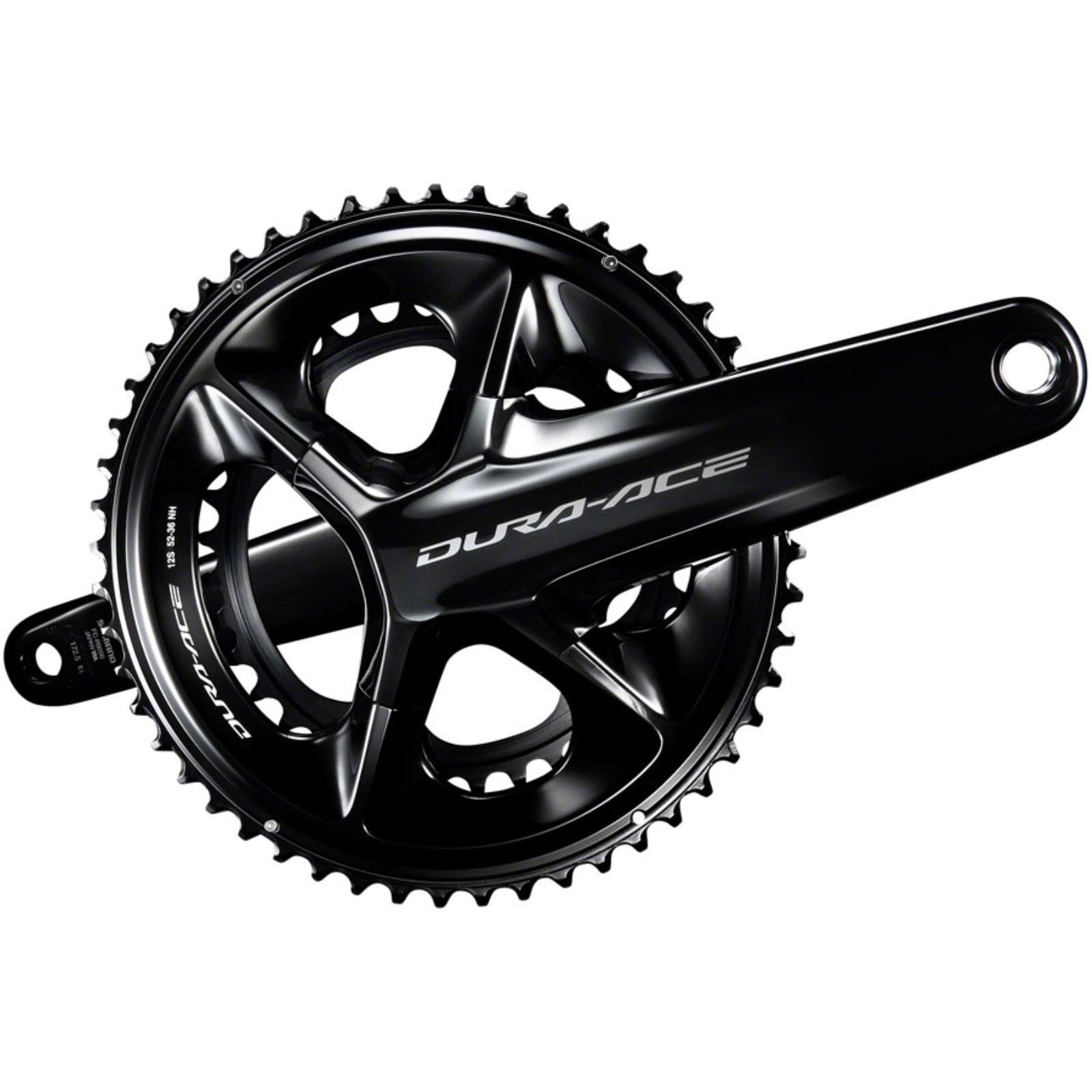 Shimano Dura-Ace FC-R9200 Crankset - 165mm, 12-Speed, 52/36T, Black [MPN: IFCR9200AX26]_1344665