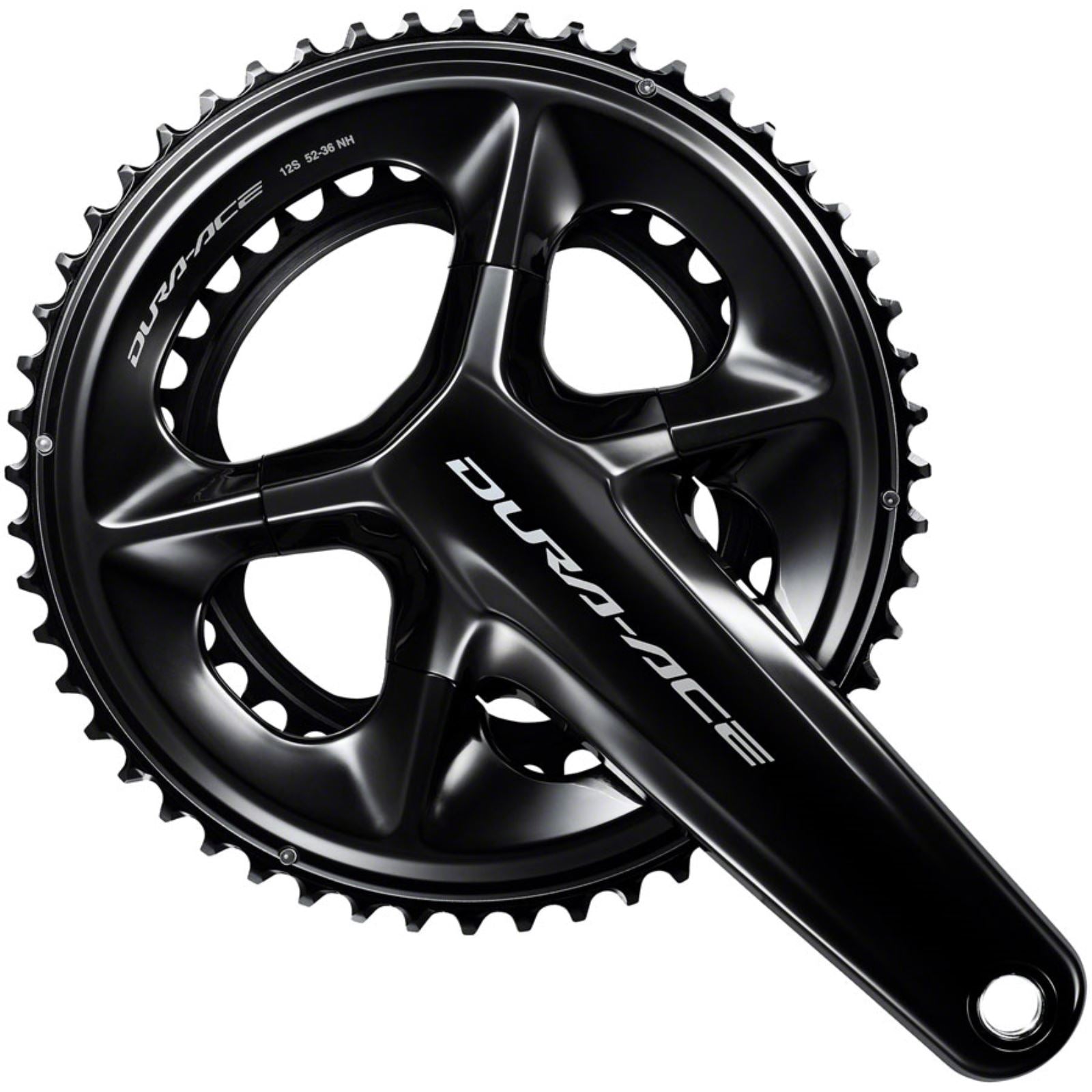 Shimano Dura-Ace FC-R9200 Crankset - 165mm, 12-Speed, 52/36T, Black [MPN: IFCR9200AX26]_1344864