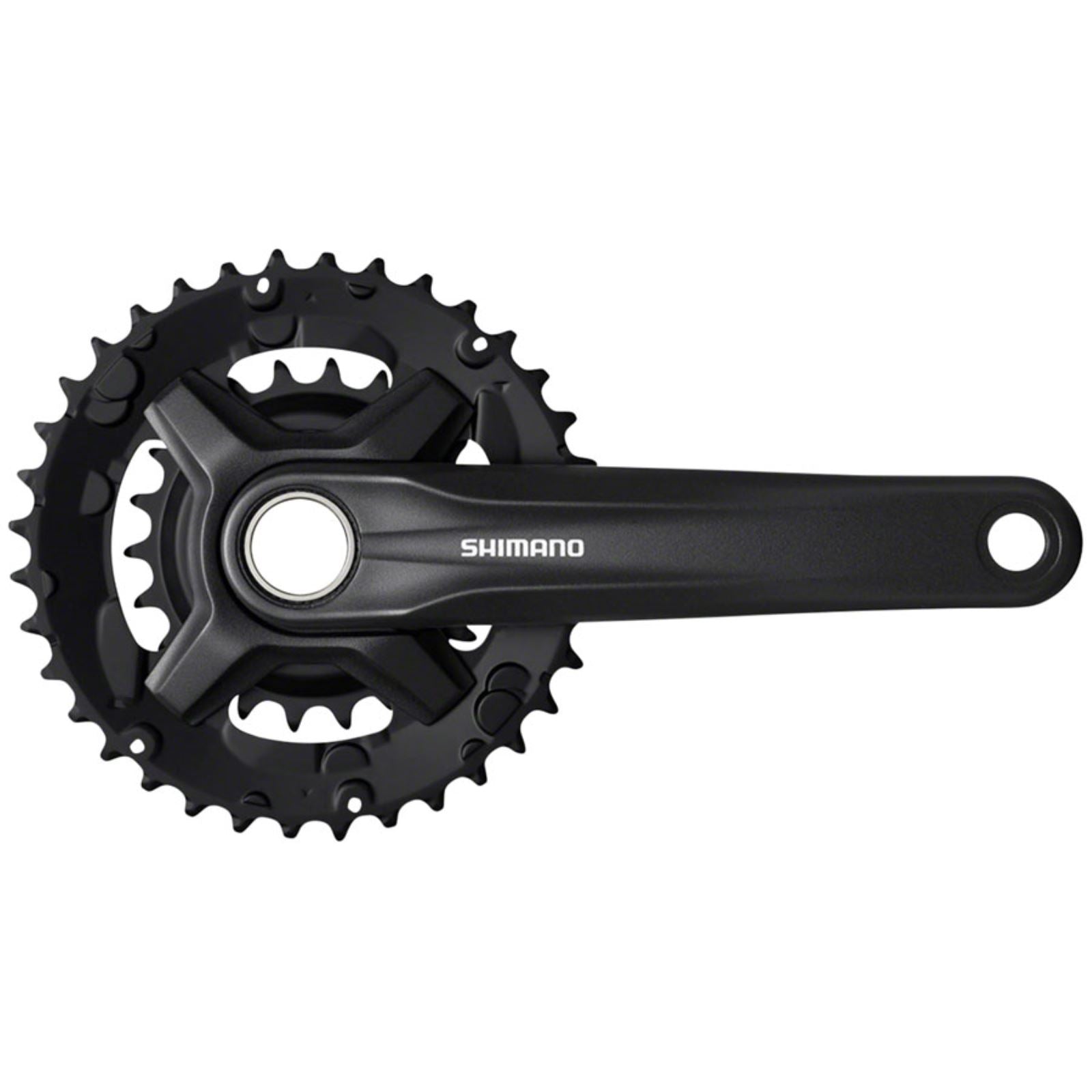 Shimano FC-MT210-2 Crankset - 175mm, 9-Speed, 36/22t, Riveted, Black [MPN: EFCMT210EX62L]_1344779