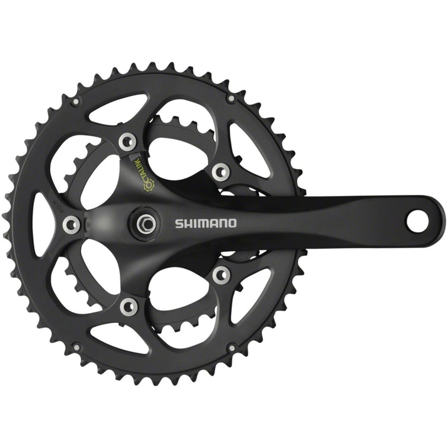 Shimano FC-R345-L Crankset - 175mm, 9-Speed, 50/34t, Black [MPN: EFCR345E04XL]_1344823