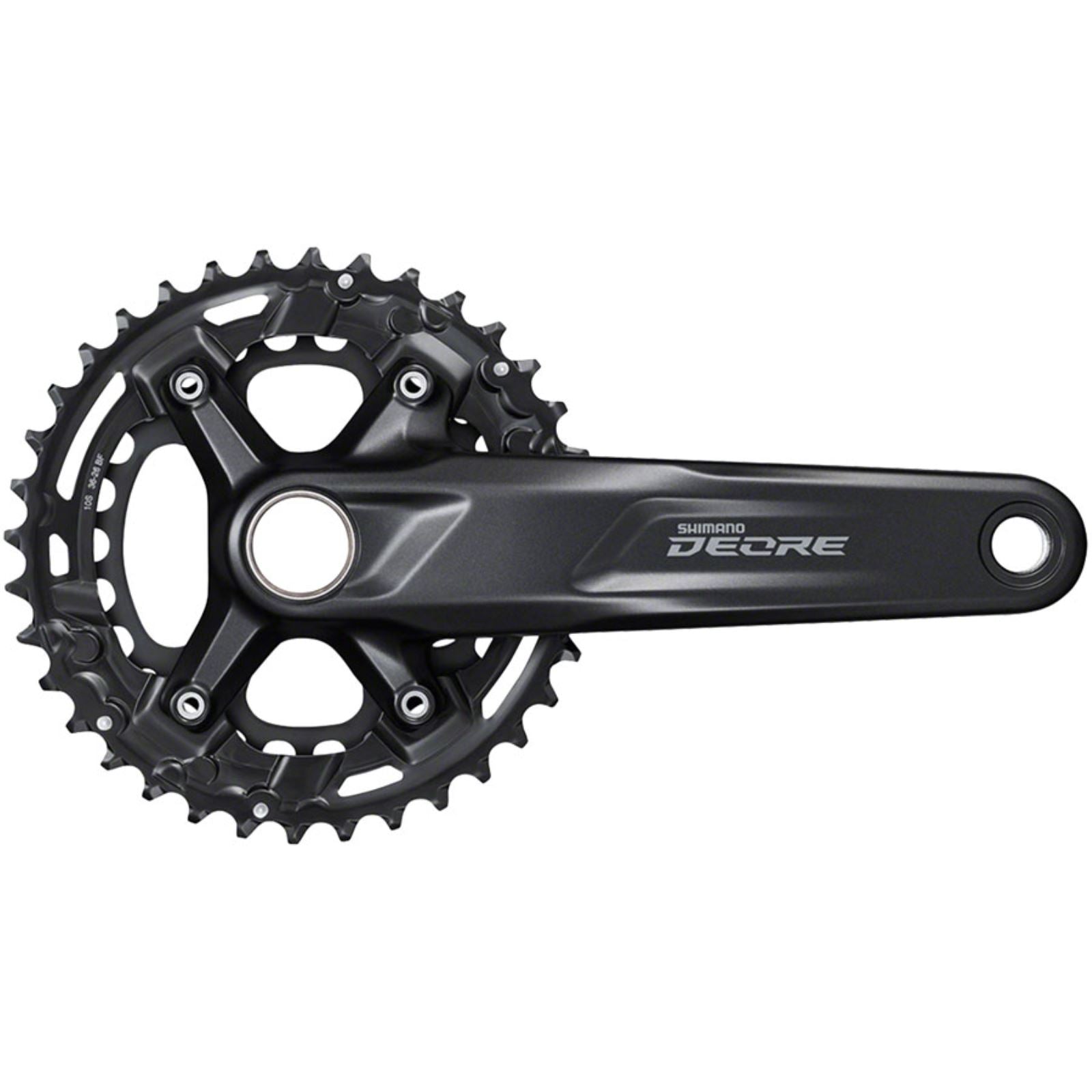 Shimano Deore FC-M4100-B2 Crankset - 170mm, 10-Speed, Black [MPN: EFCM41002BCX66]_1344824