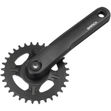 Samox AM38J Crankset - 145mm, Spindle Bolts Sold Separate, Black [MPN: AM38J-D30NS-01-145]_1344766
