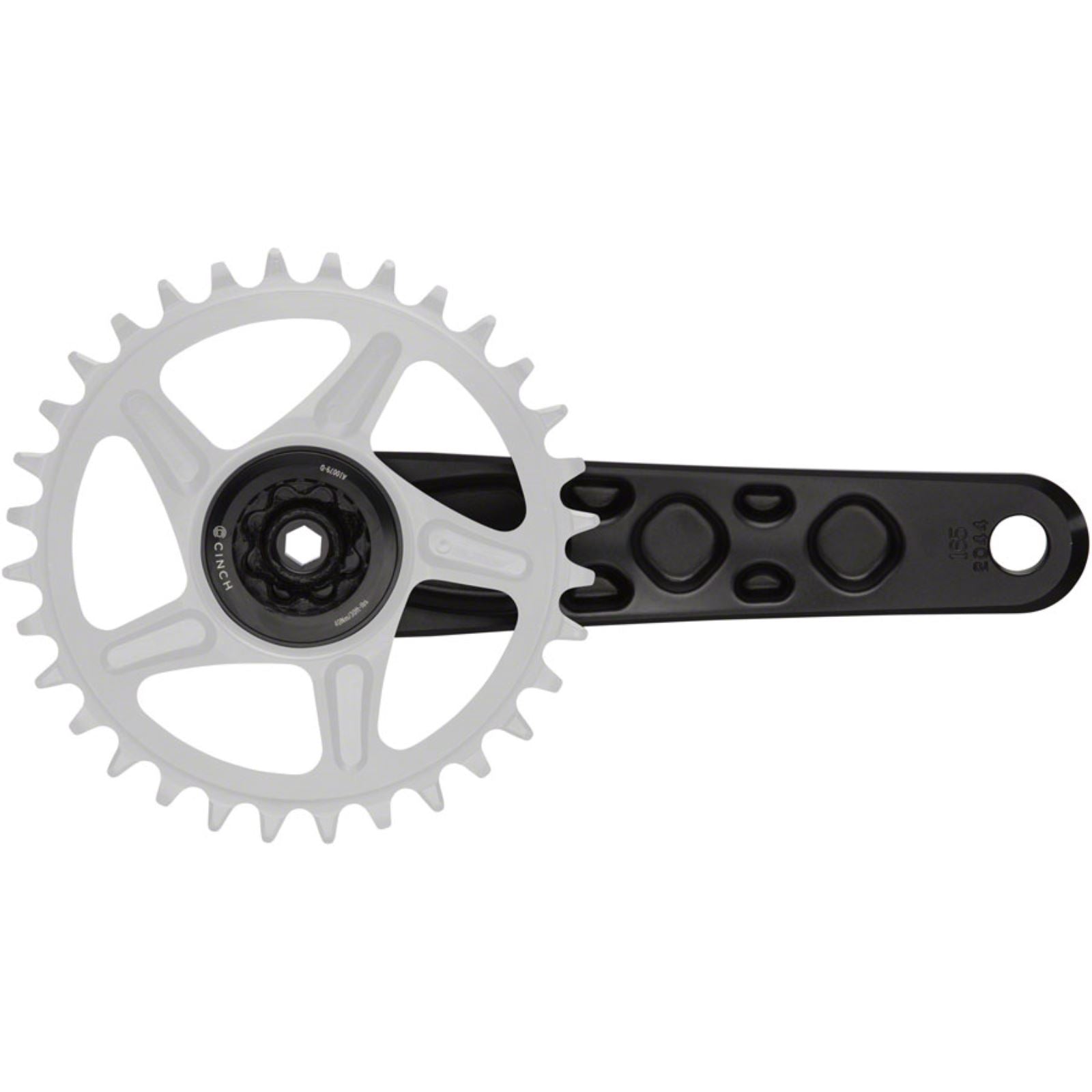 Race Face Turbine Crankset - 165mm - Direct Mount - Black [MPN: CK22TUR136ARM165BLK]_1344912
