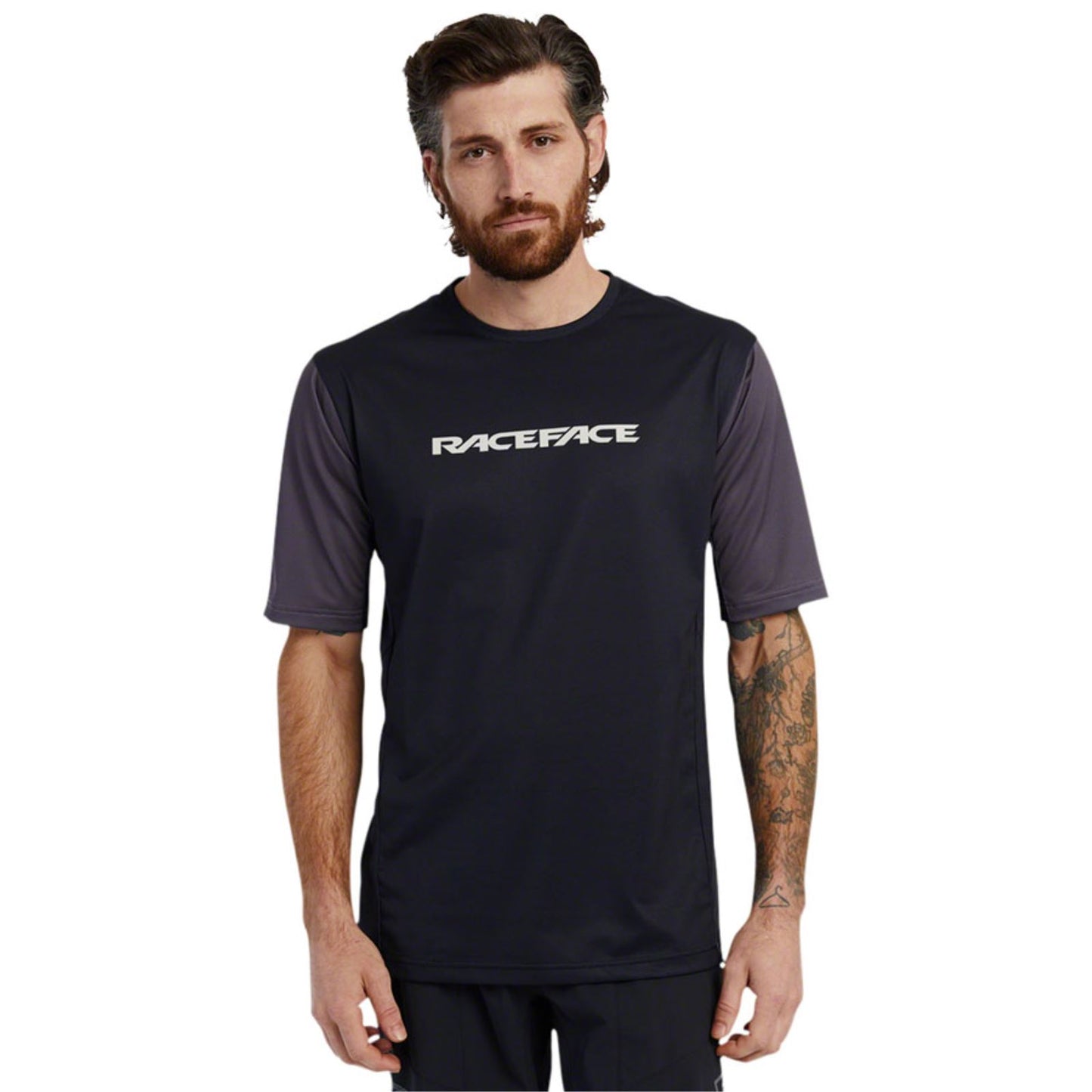 Race Face Indy Men's Jersey - Short Sleeve - Charcoal - Small [MPN: RFJAINDYMCHA02]_1347866